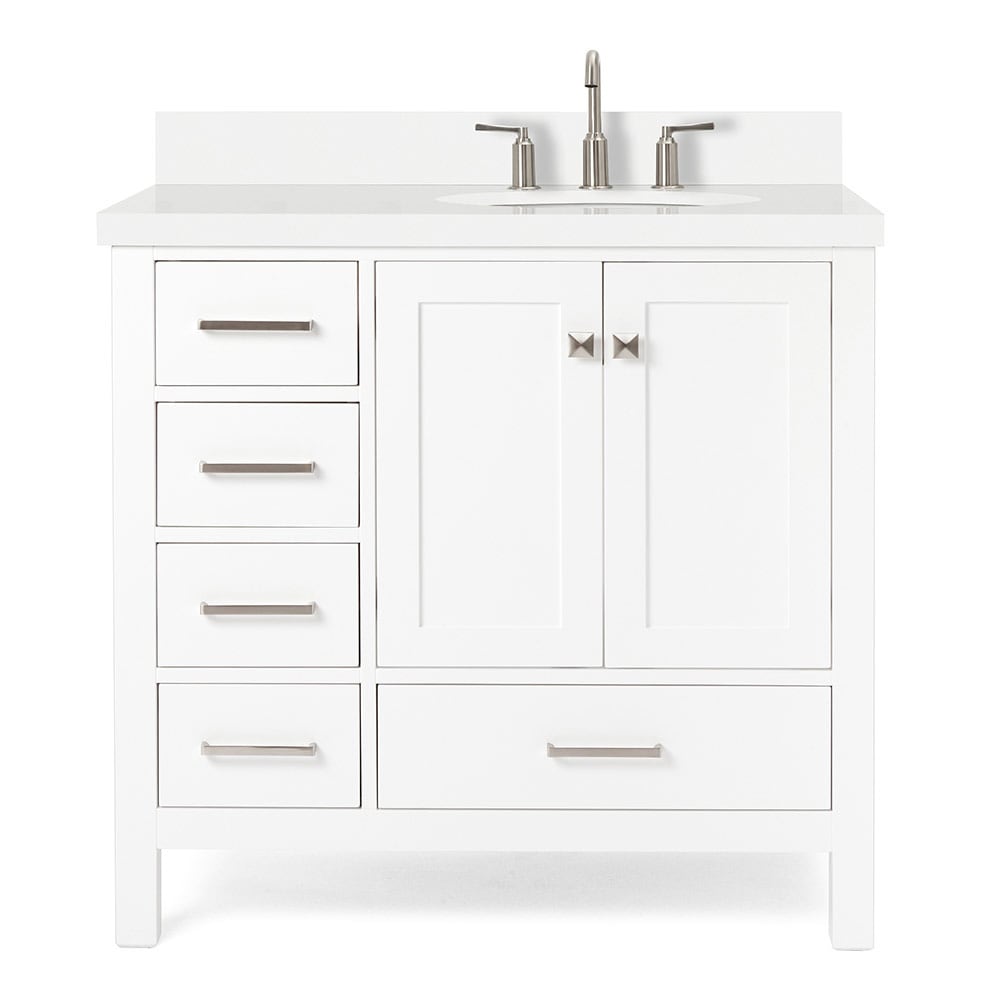 ARIEL A037SRWQOVOWHT Bath-Vanity-Combo - View #2
