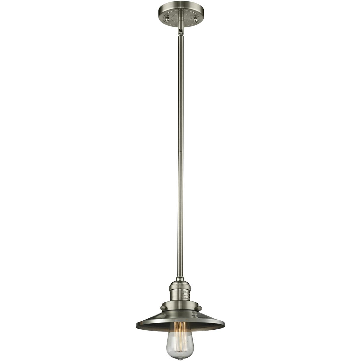 Innovations Lighting 1355670 201S-SN-M2-LED Franklin Restoration Railroad Mini Pendant
