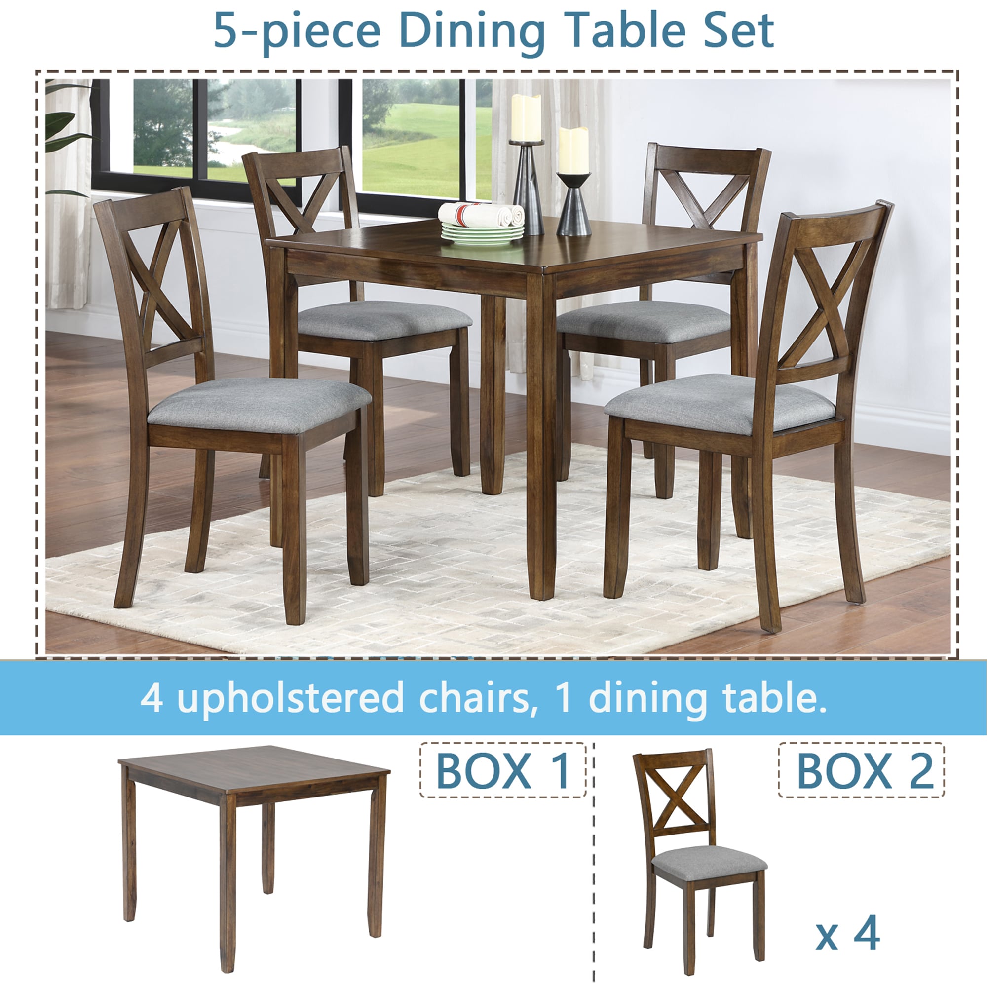 SINOFURN SYA020307BK Dining-Sets - View #3