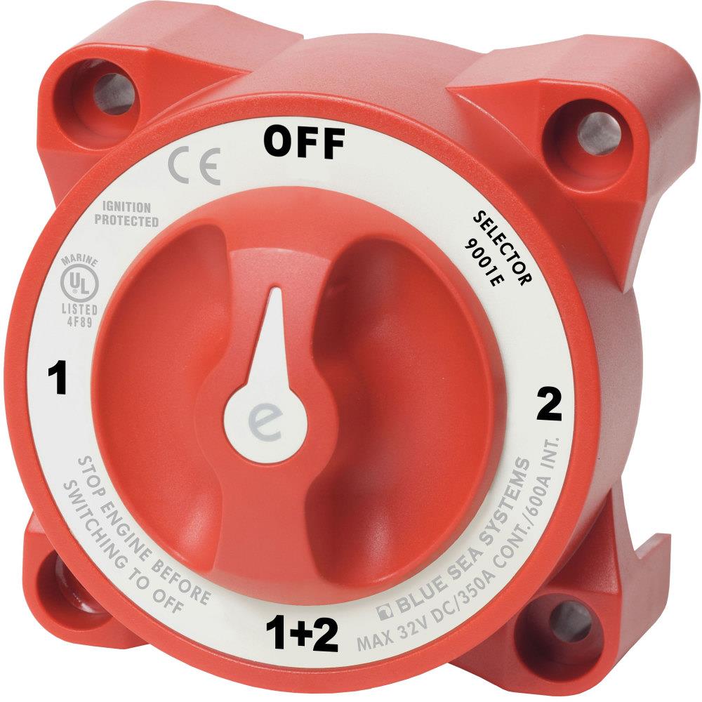 Blue Sea Systems 9001E-BSS e-Series Selector Battery Switch