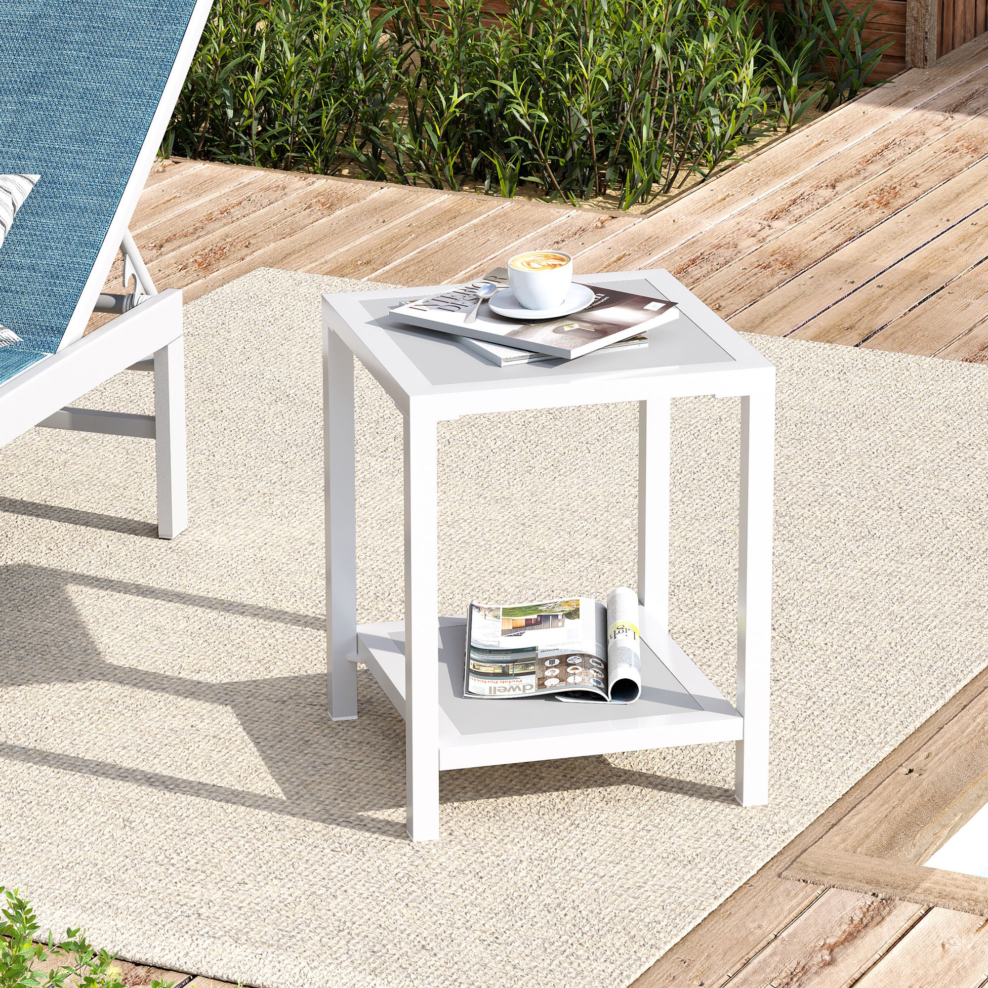 Crestlive Products CL-TB048WHT Patio-Tables - View #5
