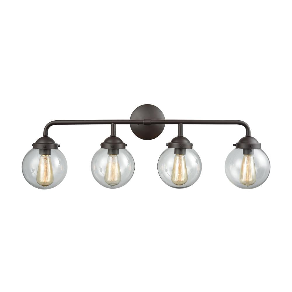 Thomas Lighting CN129411 Beckett 33-in 4-Light Oil Rubbed Bronze Transitional Vanity Light