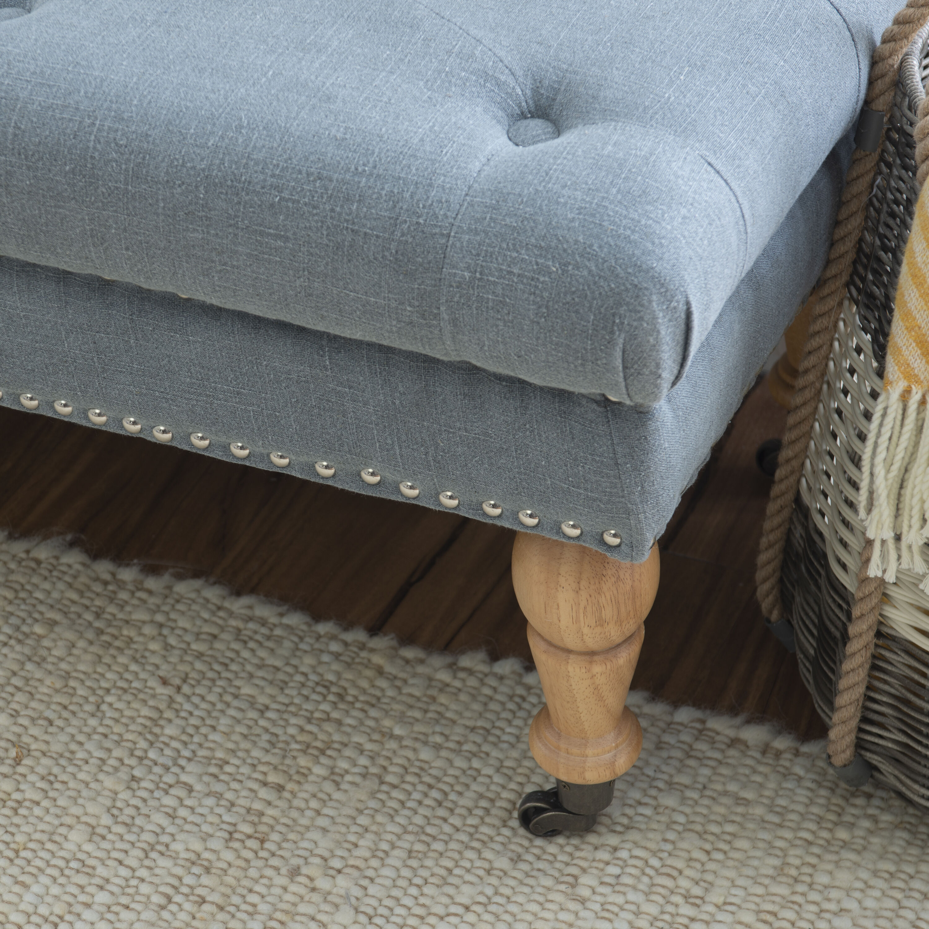 Linon 368254BLU01U bench - View #5