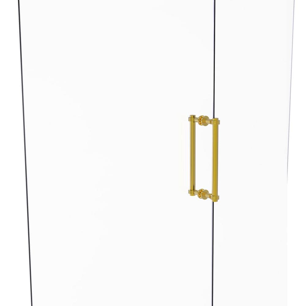 Allied Brass 404G-12BB-PB Polished brass 12-Inches Hinged shower door Handle