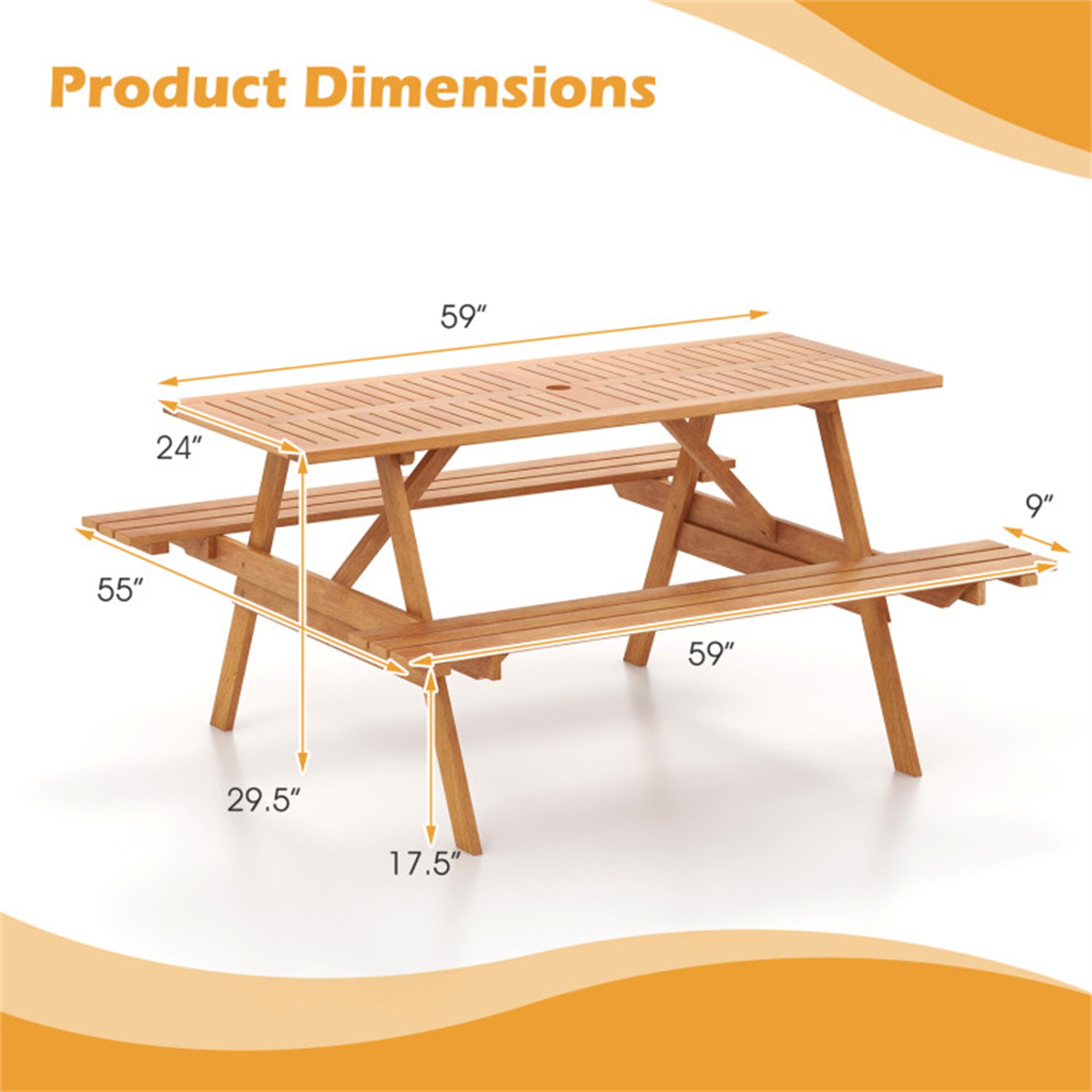 BABOOM BOM-0190SL-CO Picnic-Tables - View #4