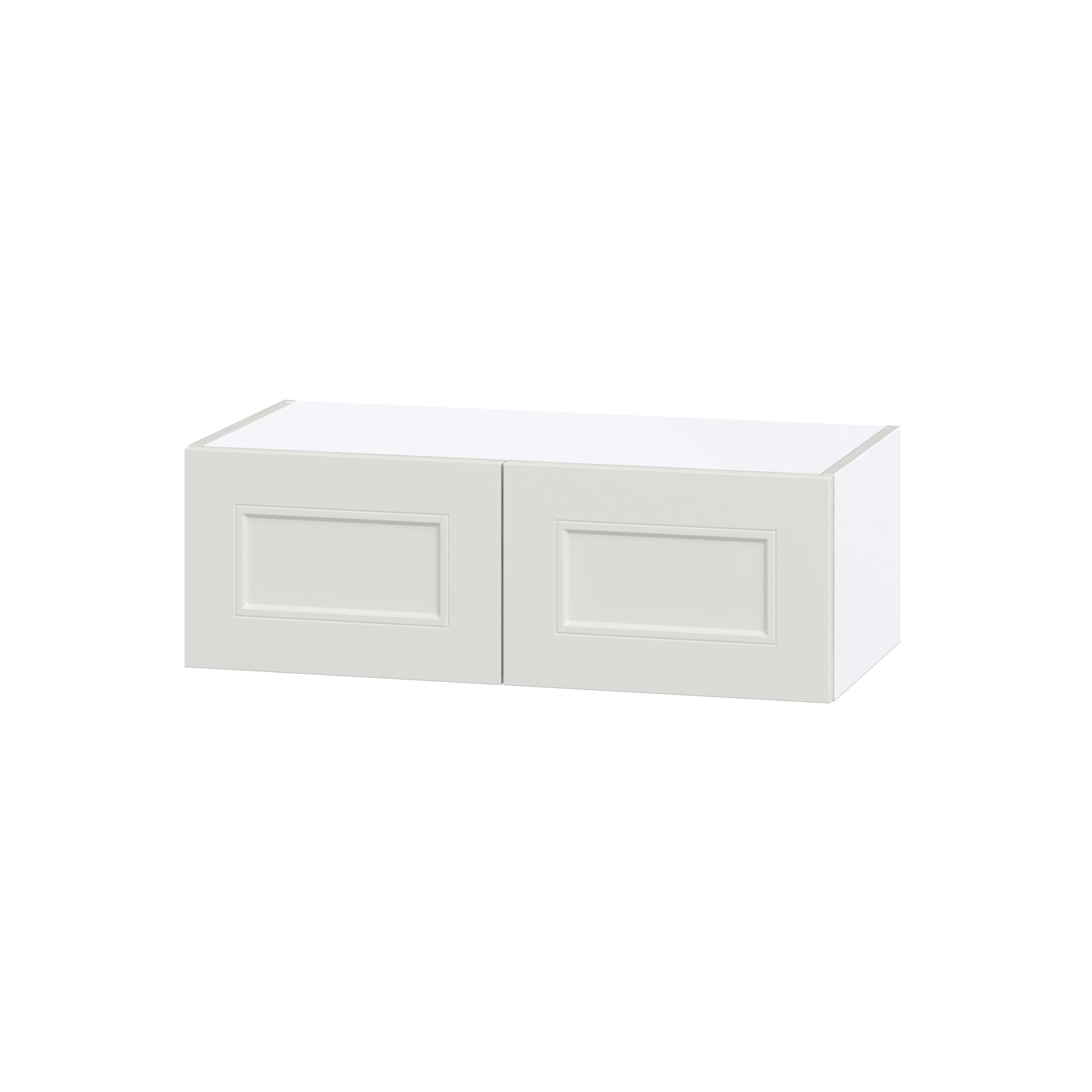 Hugo&Borg Belcourt 33-in W x 10-in H x 14-in D Gray Painted Wall Fully Assembled Cabinet (Recessed Panel Shaker Door Style)