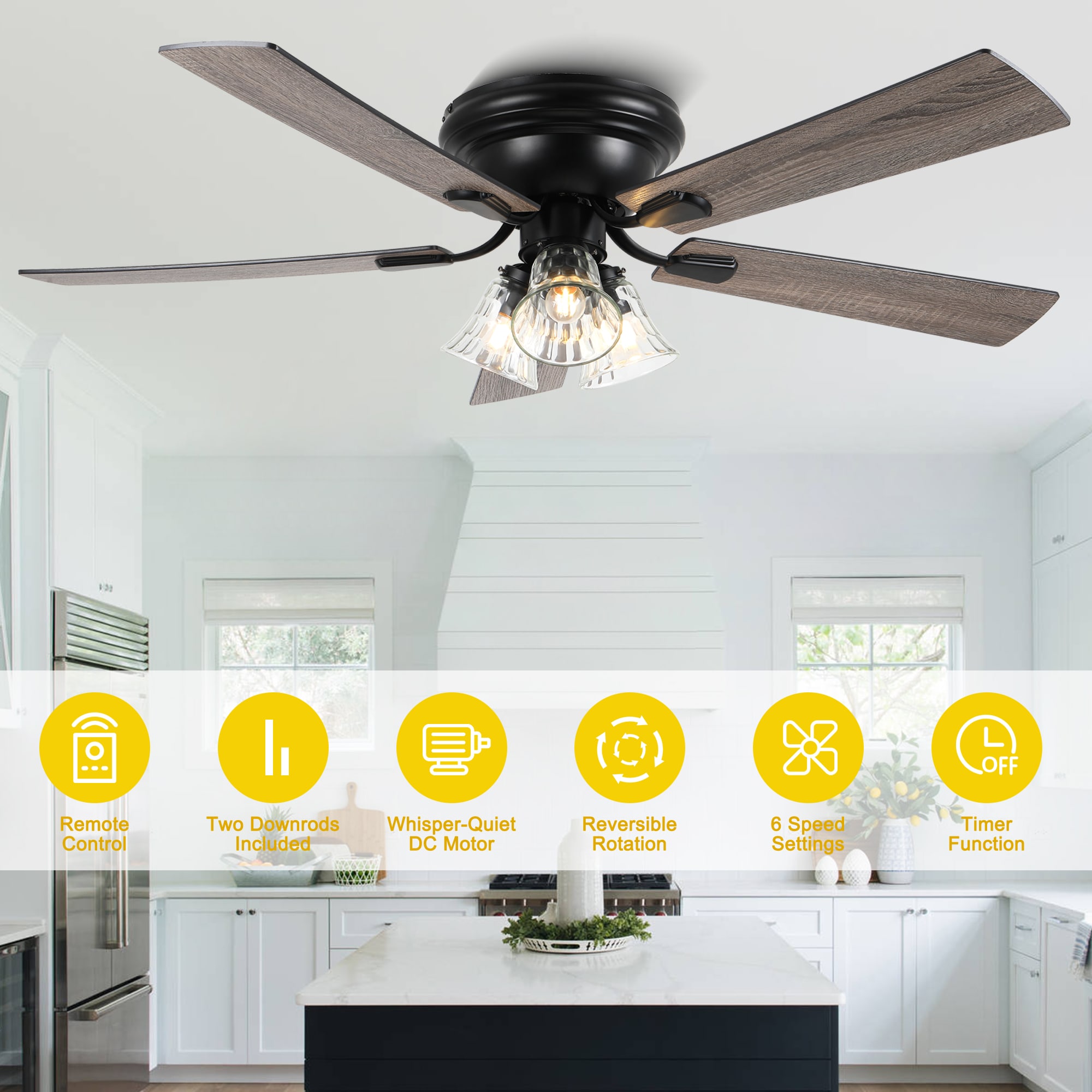 Oaks Decor DC5215-GED Ceiling-Fans - View #11