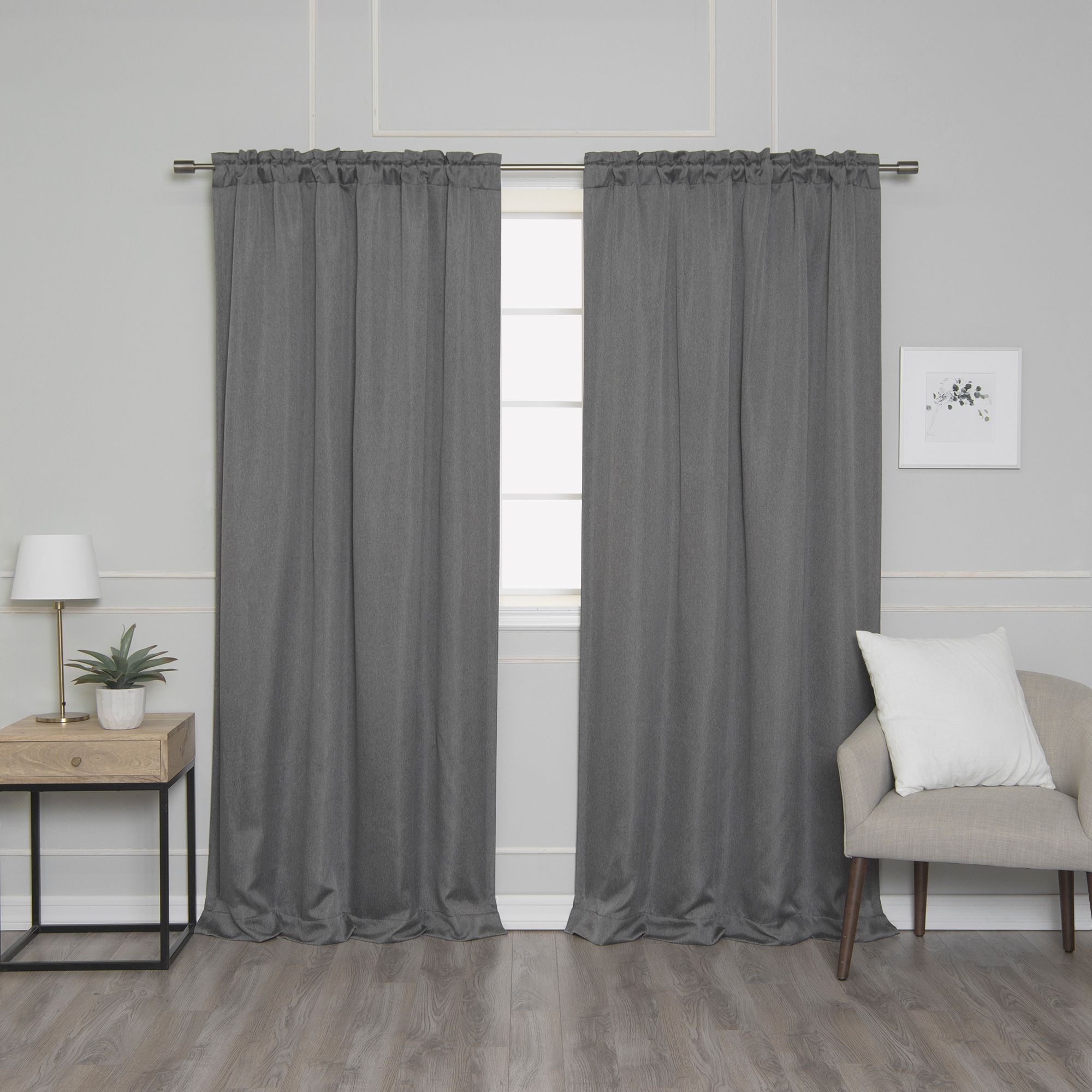 Best Home Fashion JC-06-BAK-84-DK.GREY curtains - View #5