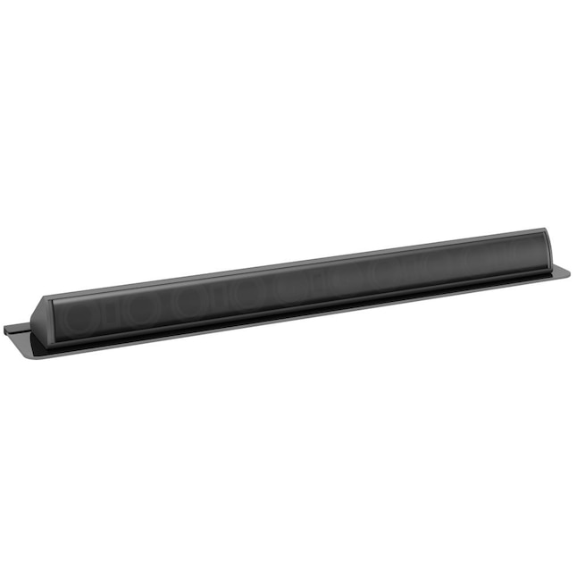 Corliving Black Metal Floating Shelf 40 In L X 6 D The Wall Mounted Shelving Department At Com - Corliving Wall Mount Soundbar Shelf Black