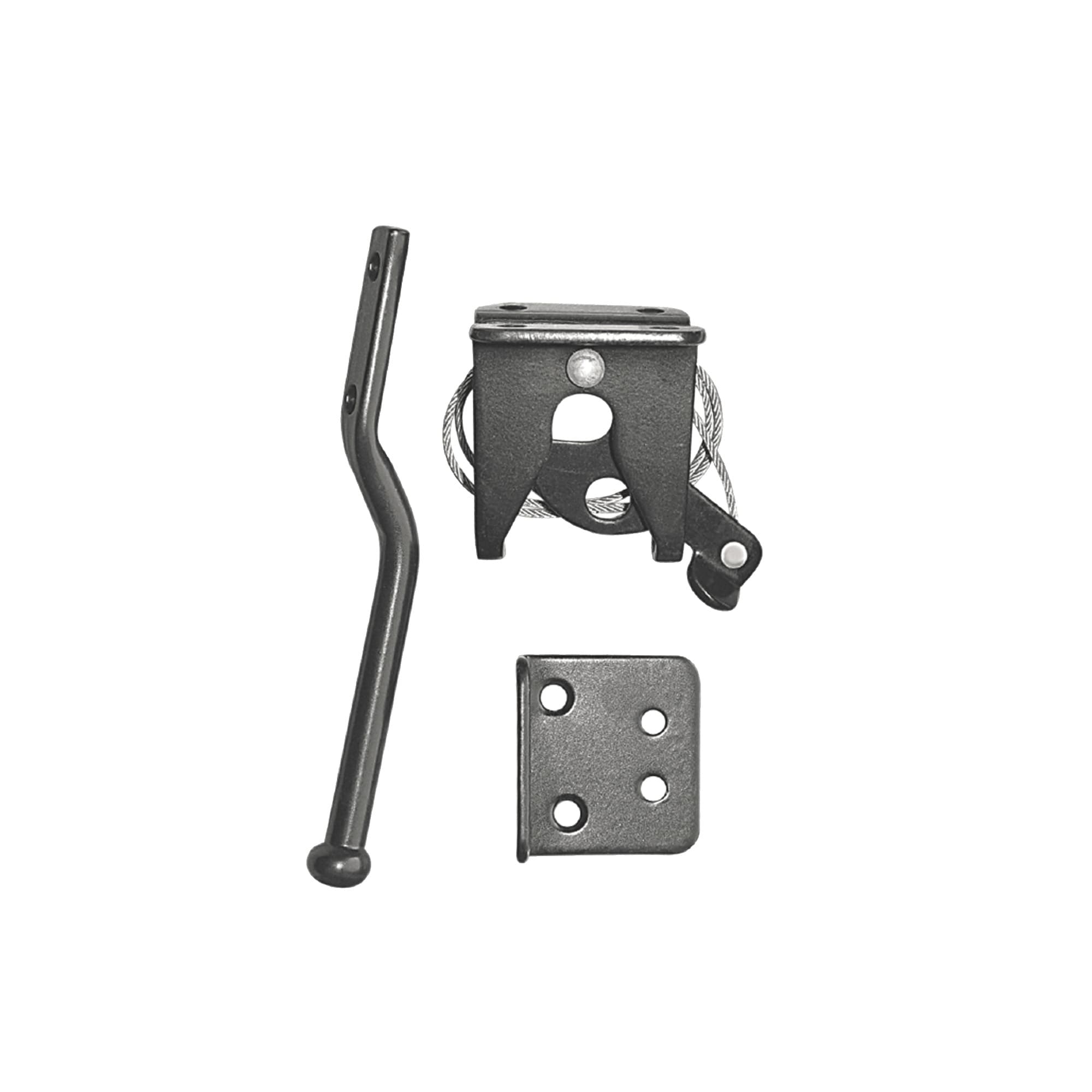 Nuvo Iron LCWSLBLK-ES 8-3/4-in Black Gate latch