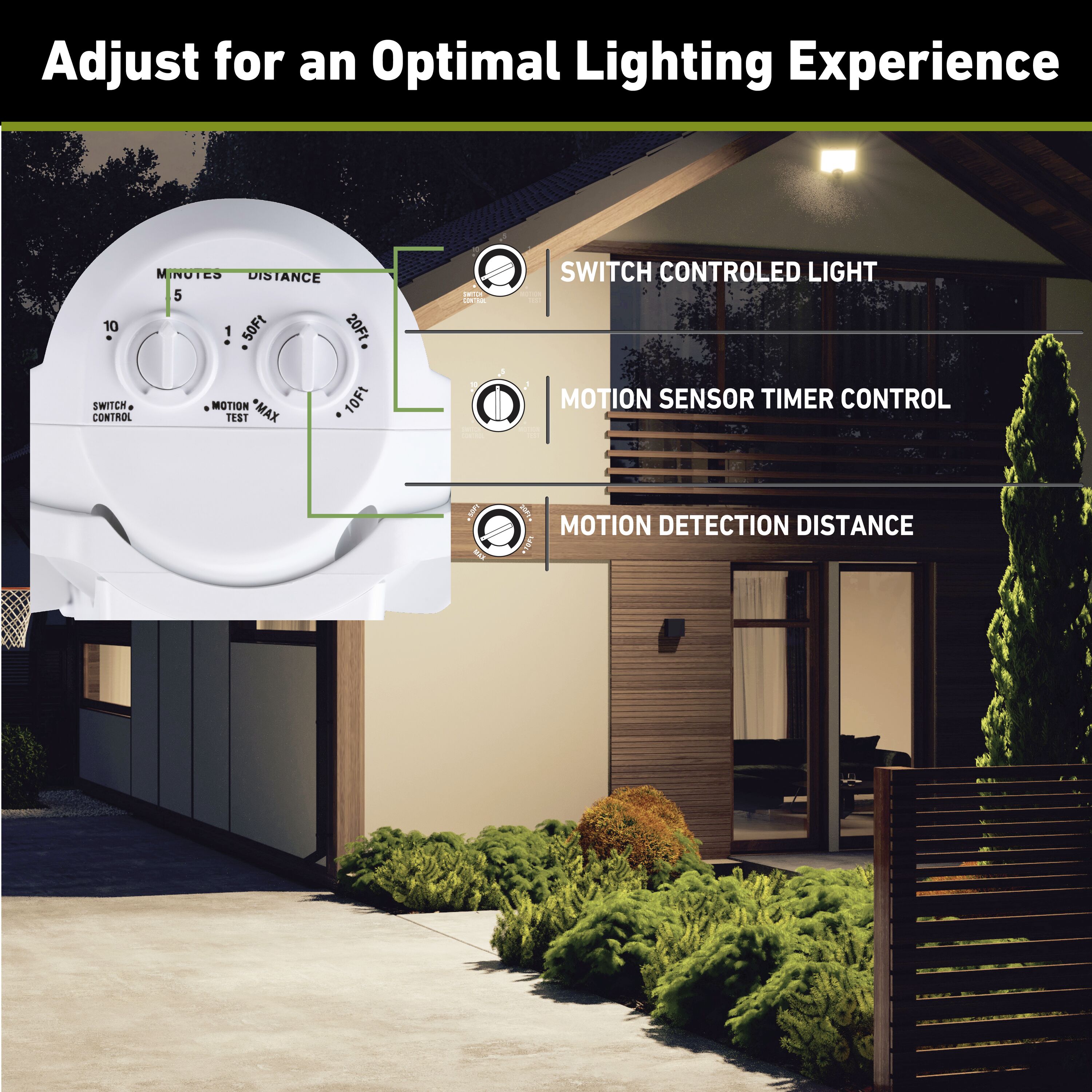 Good Earth Lighting SE1356-WH3-02LF4-G Motion-Activated-Floodlights - View #11