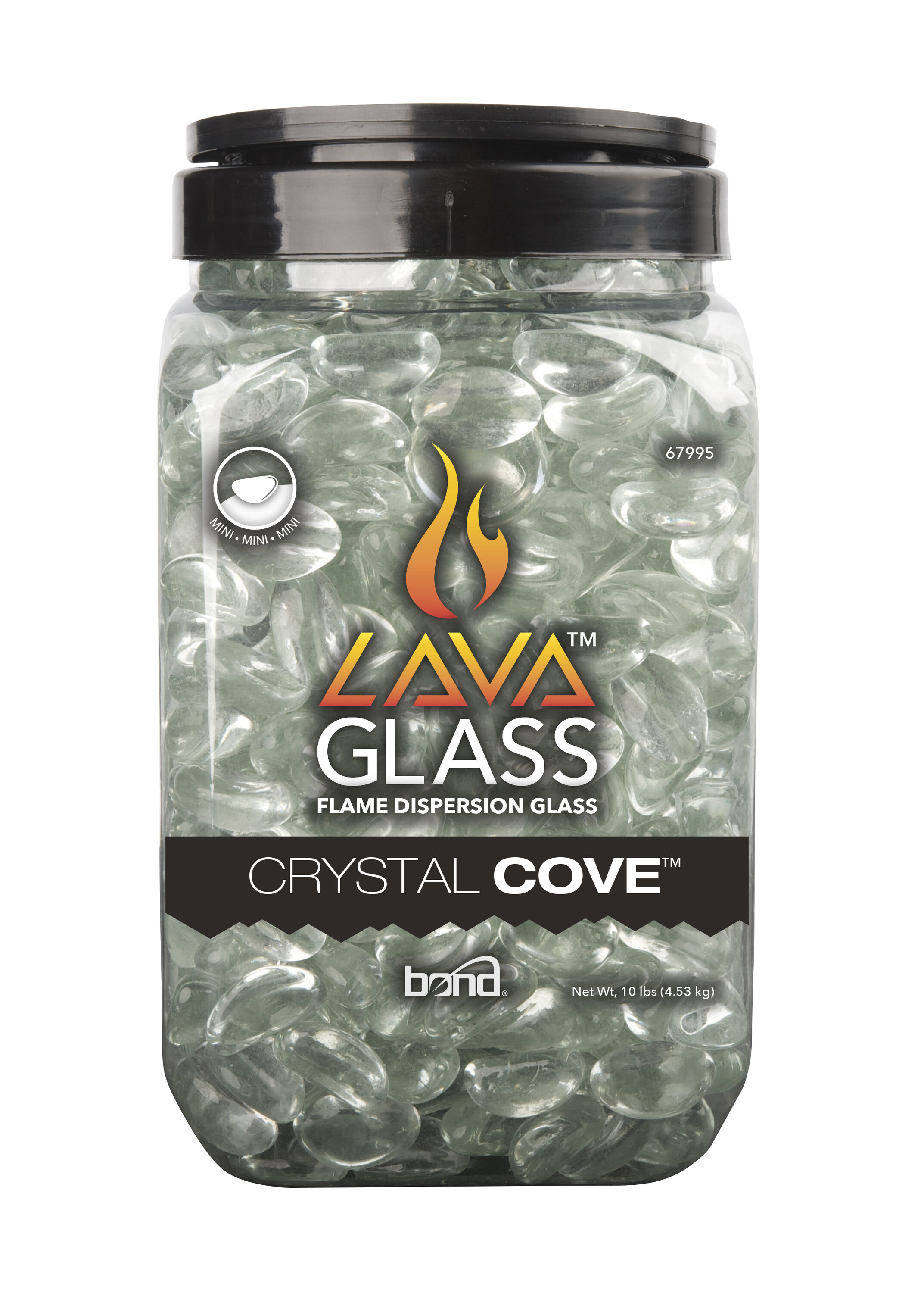 Lavaglass- Mini Crystal Cove 10 Lb Jar in Clear | - Bond 67995-1