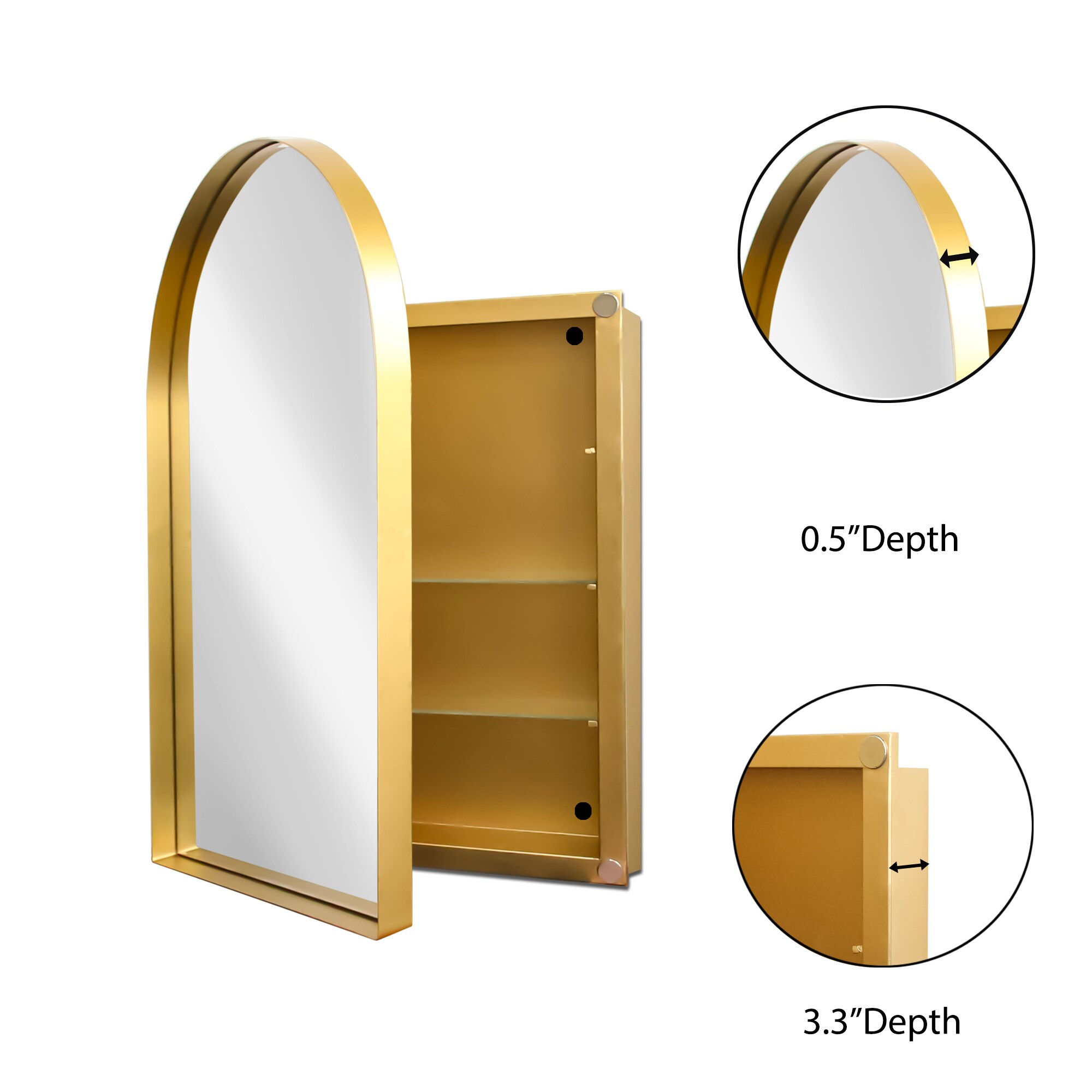 AAZJ JKF-MC2026SA Bathroom-Medicine-Cabinets - View #4
