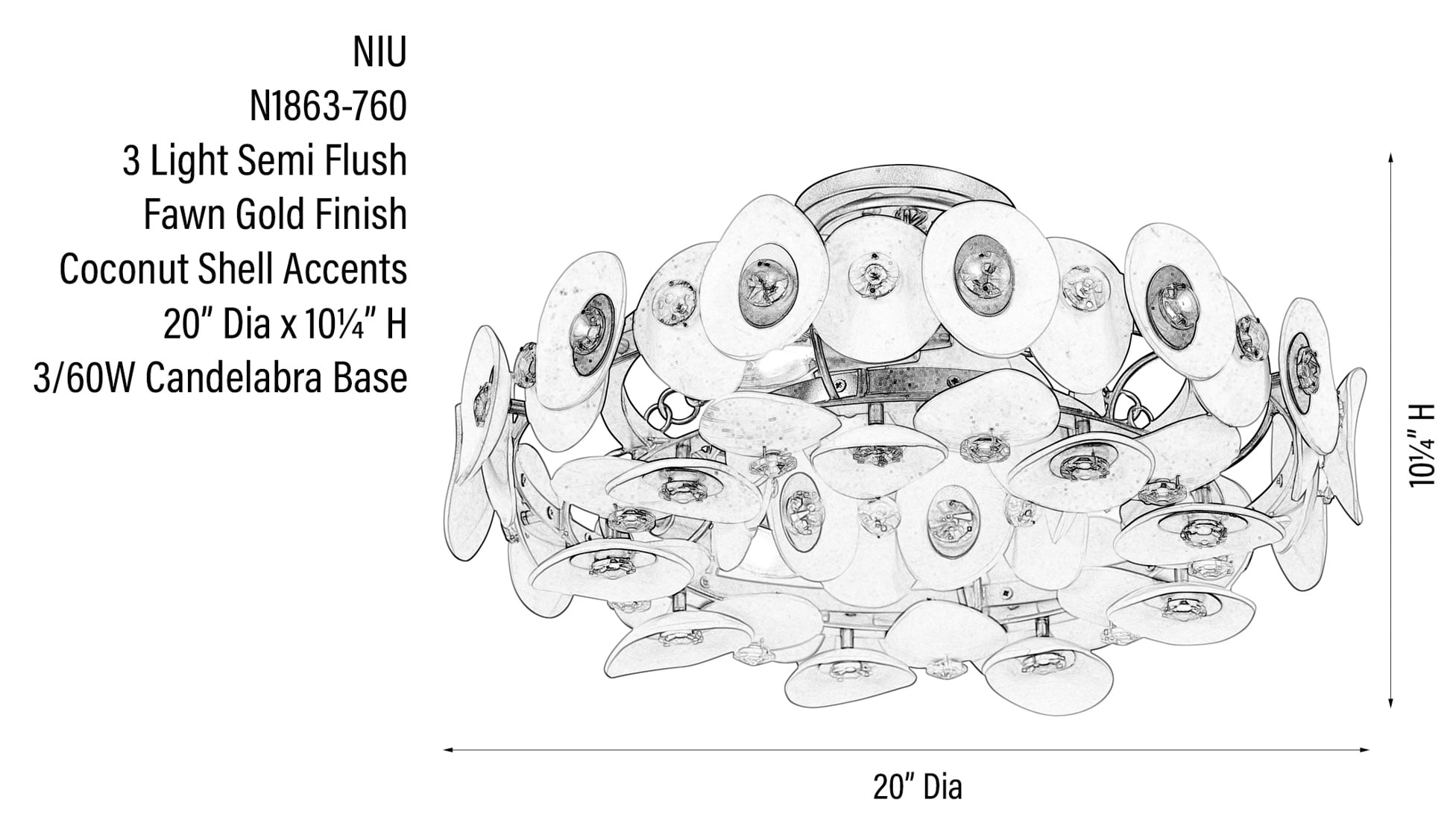 Metropolitan N1863-760 flushmounts - View #4