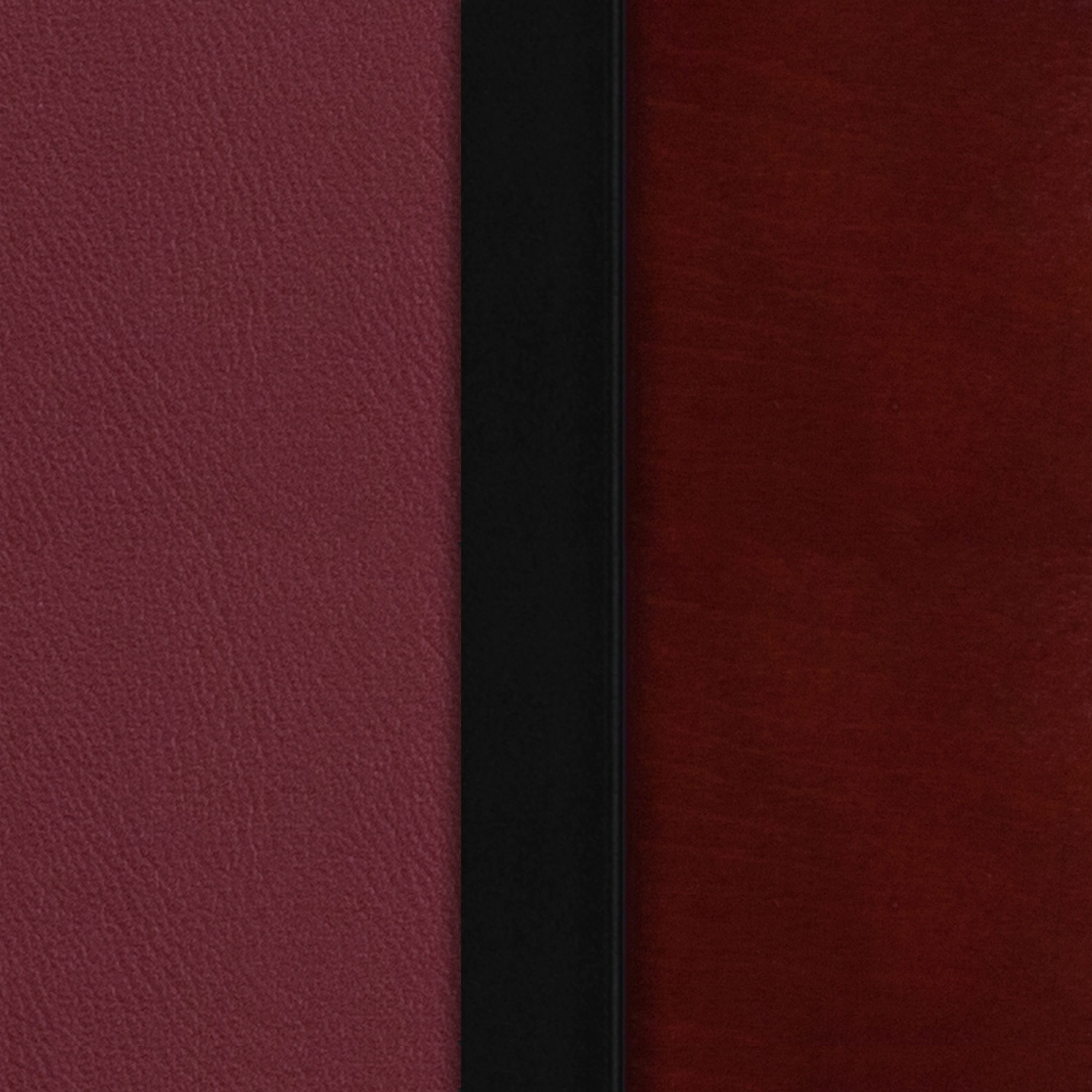 Elegant Mahogany and Burgundy Vinyl Metal Frame Side Chair