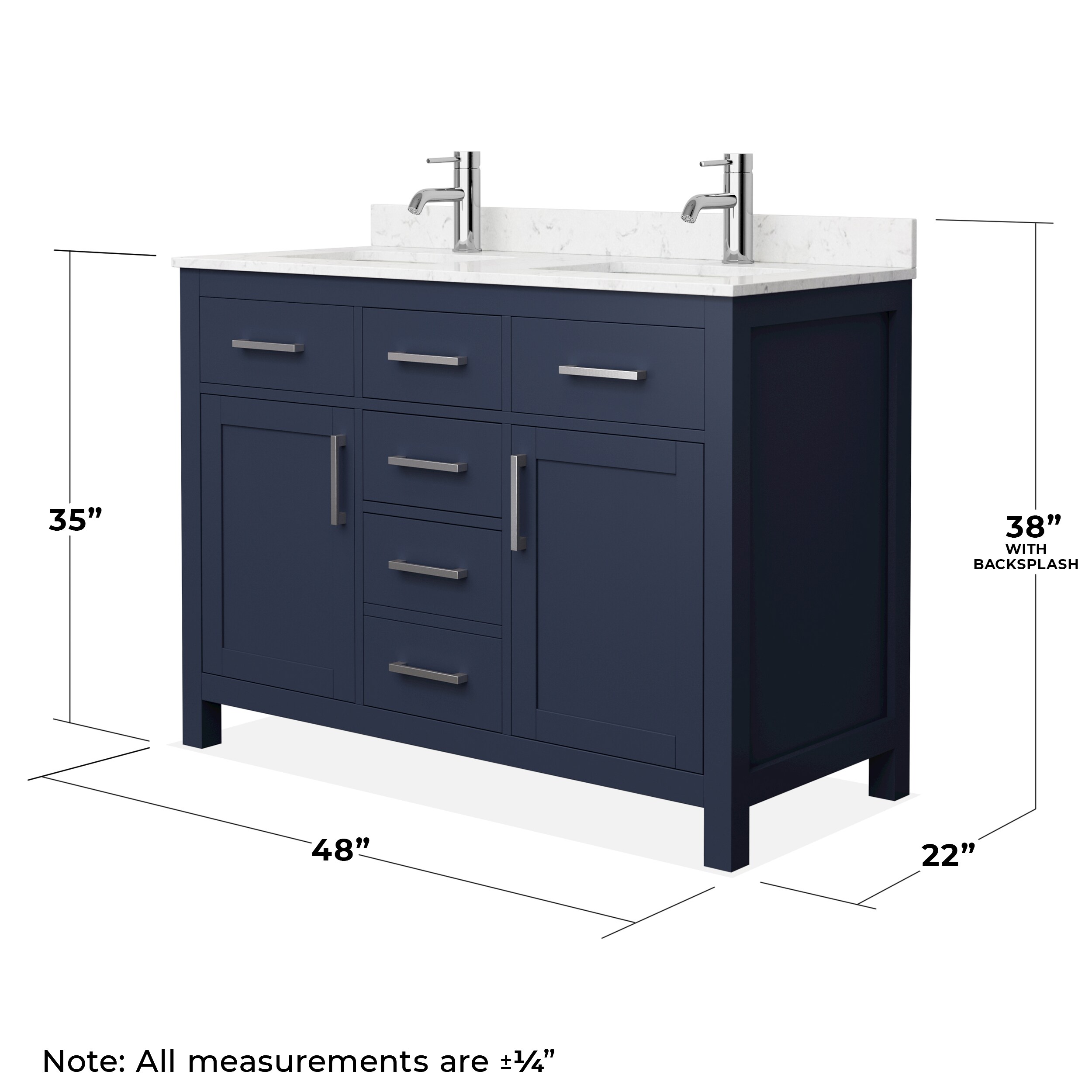 Wyndham Collection WCG242448DBNCCUNSMXX Bath-Vanity-Combo - View #5