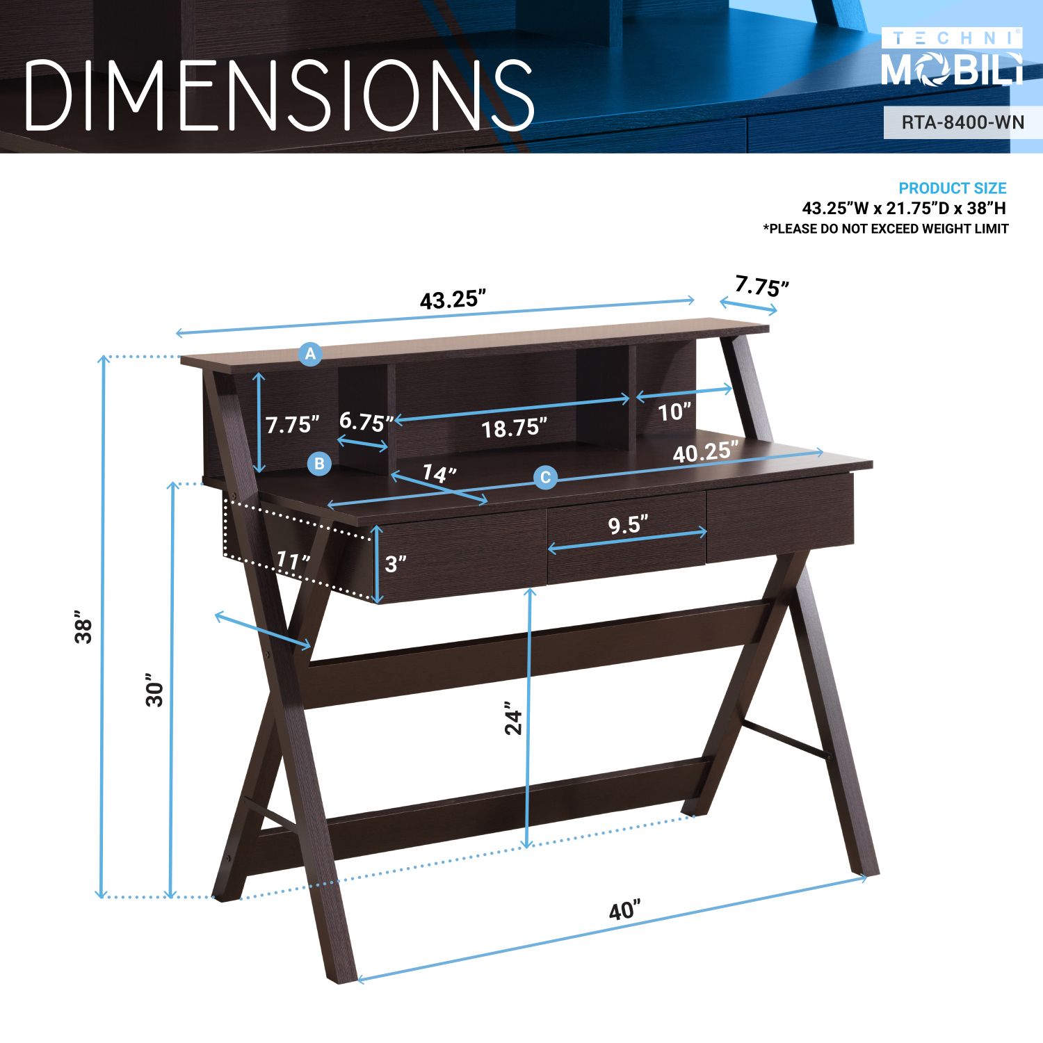 JASMODER RTA-8400-WN desks - View #7