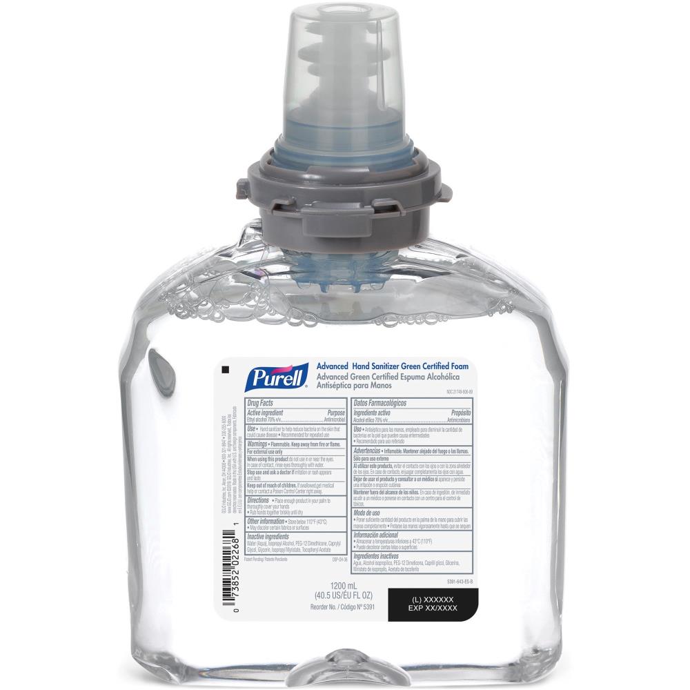 40.6-oz Fragrance-free Hand Sanitizer Dispenser Bag Foam | - PURELL GOJ539102