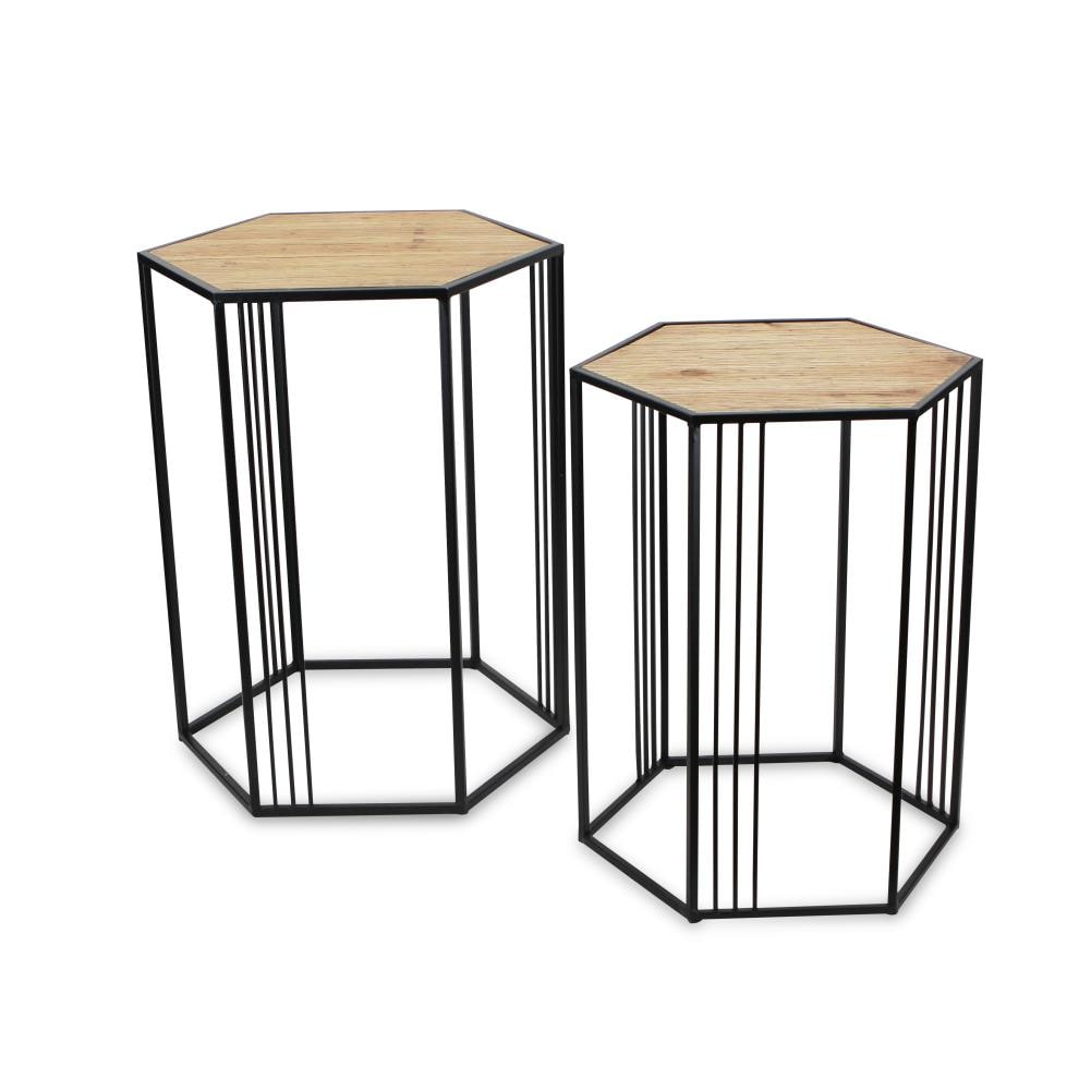 Cheung's 5609-2 Nesting Table 2-Piece Modern Wood Fir Accent Table Set