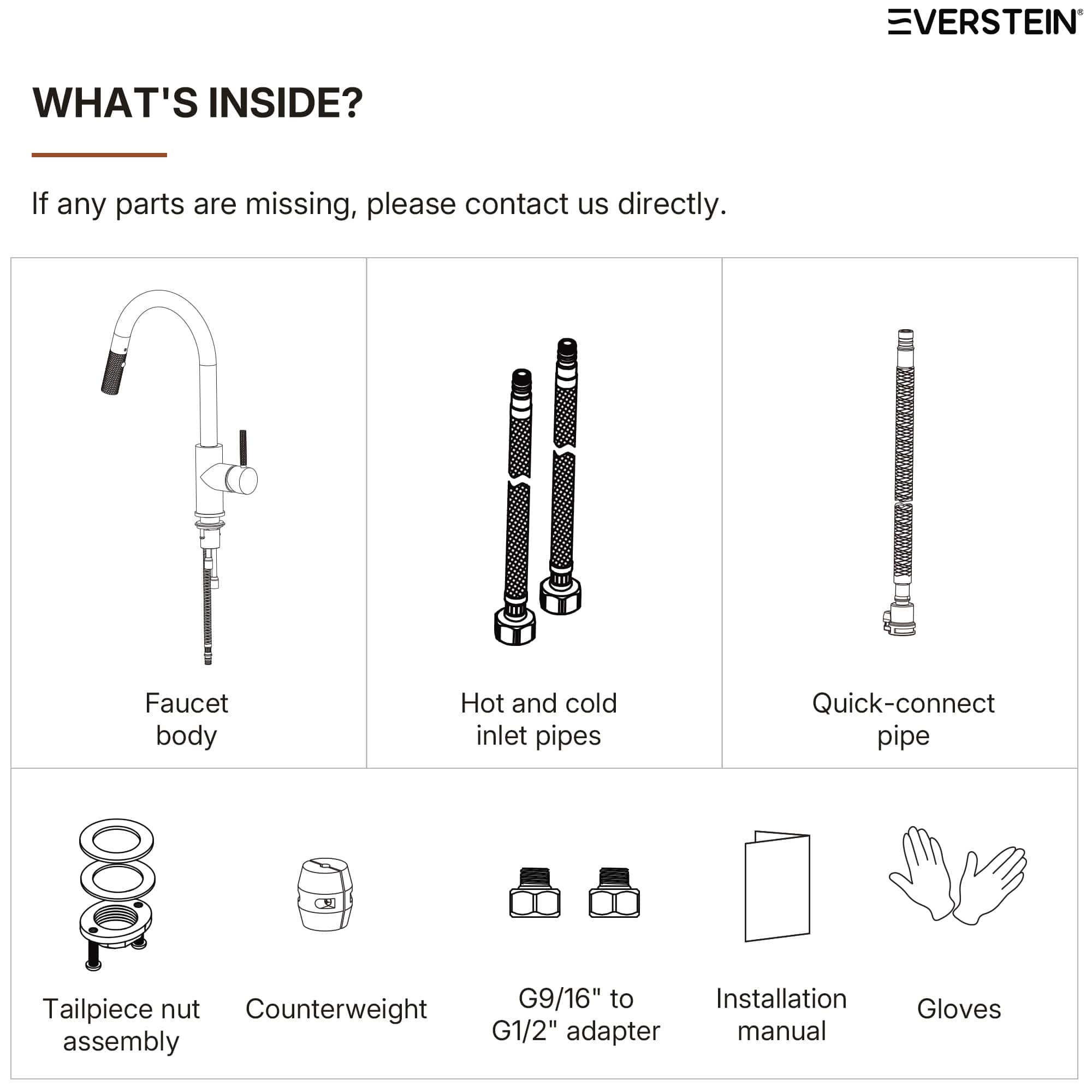 EVERSTEIN SFS-1176-BK-GD Kitchen-Faucets - View #11