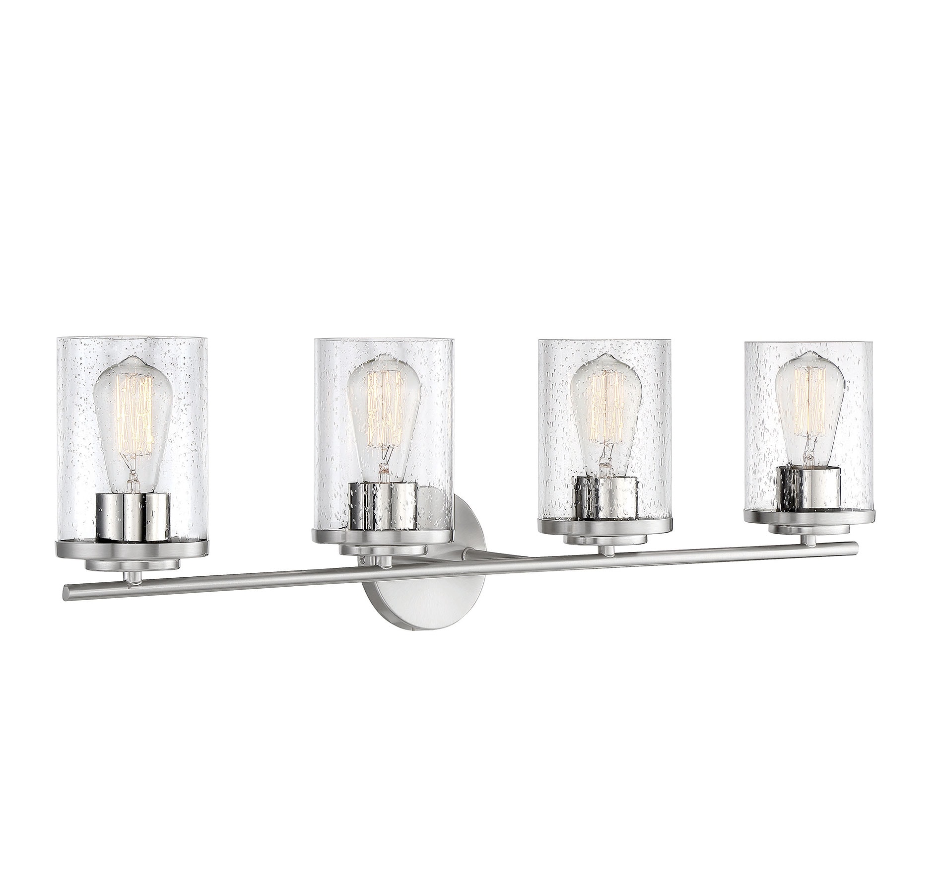 Marshall Polished Chrome 4-Light Bathroom Vanity Fixture