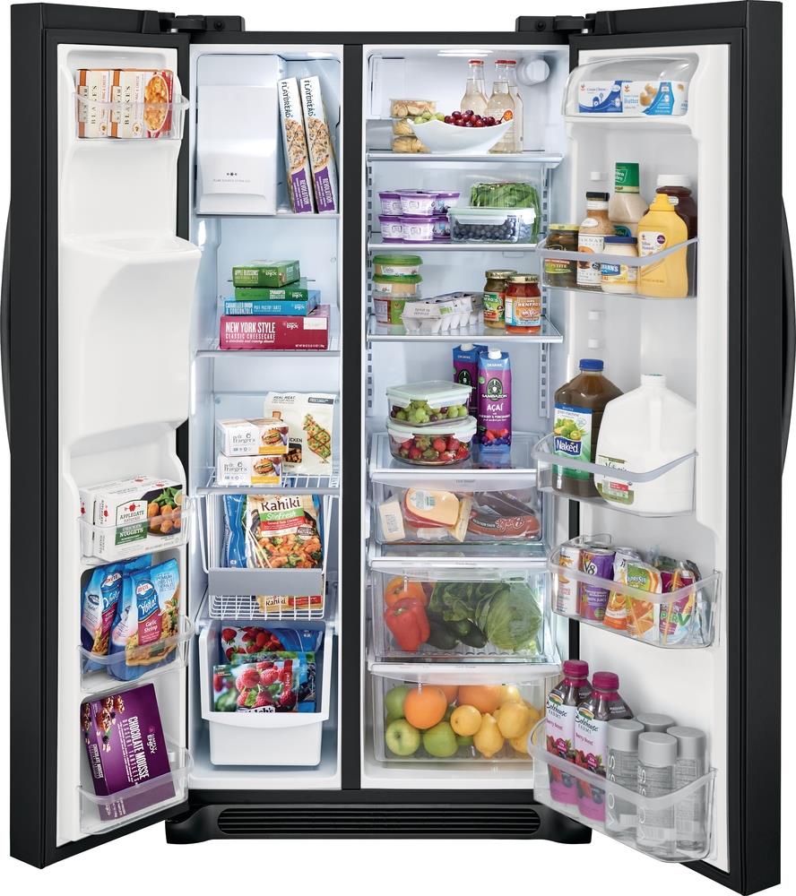Frigidaire Gallery 25.5-cu ft Side-by-Side Refrigerator with Ice Maker ...