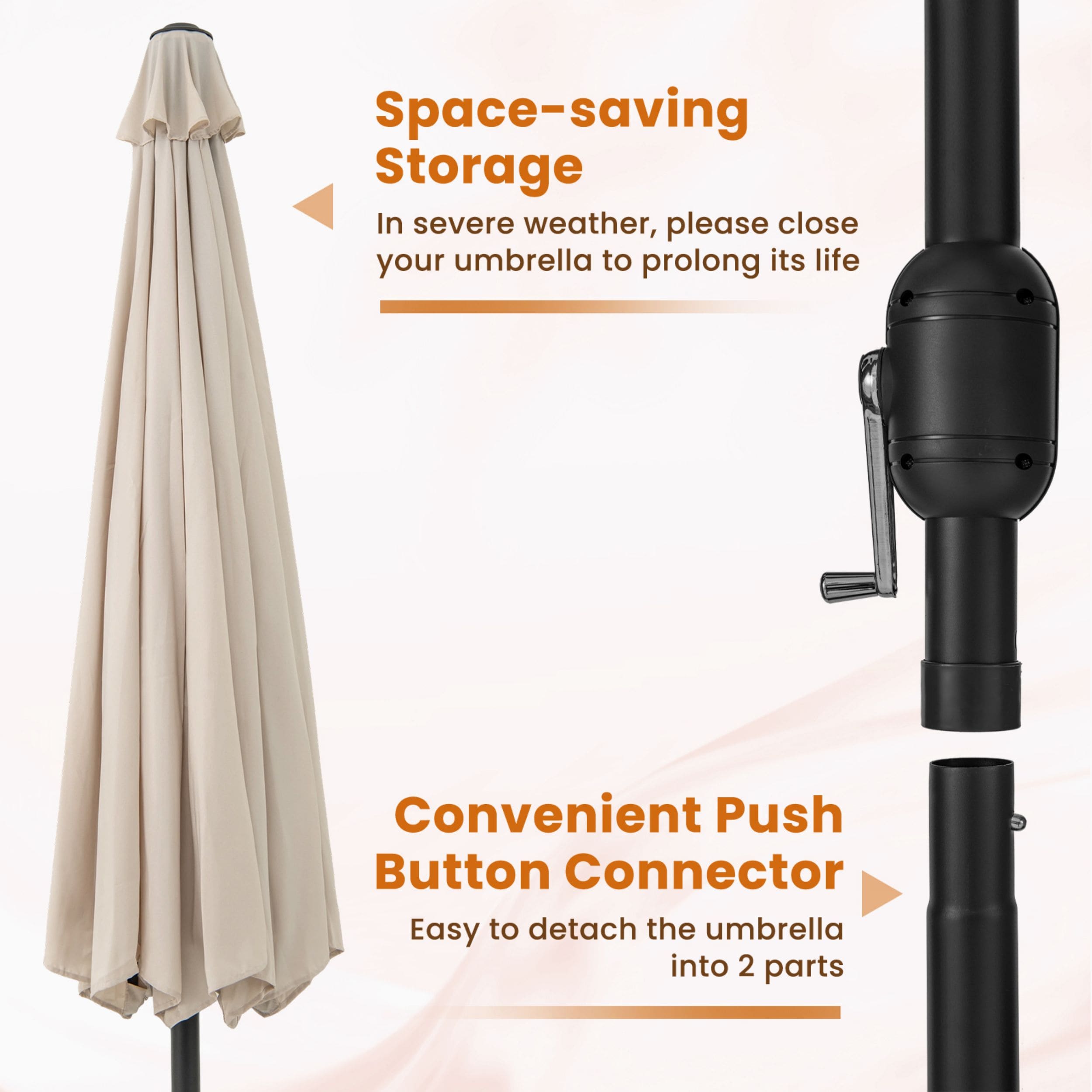 WELLFOR TDZ10027BK Umbrellas-2 - View #4
