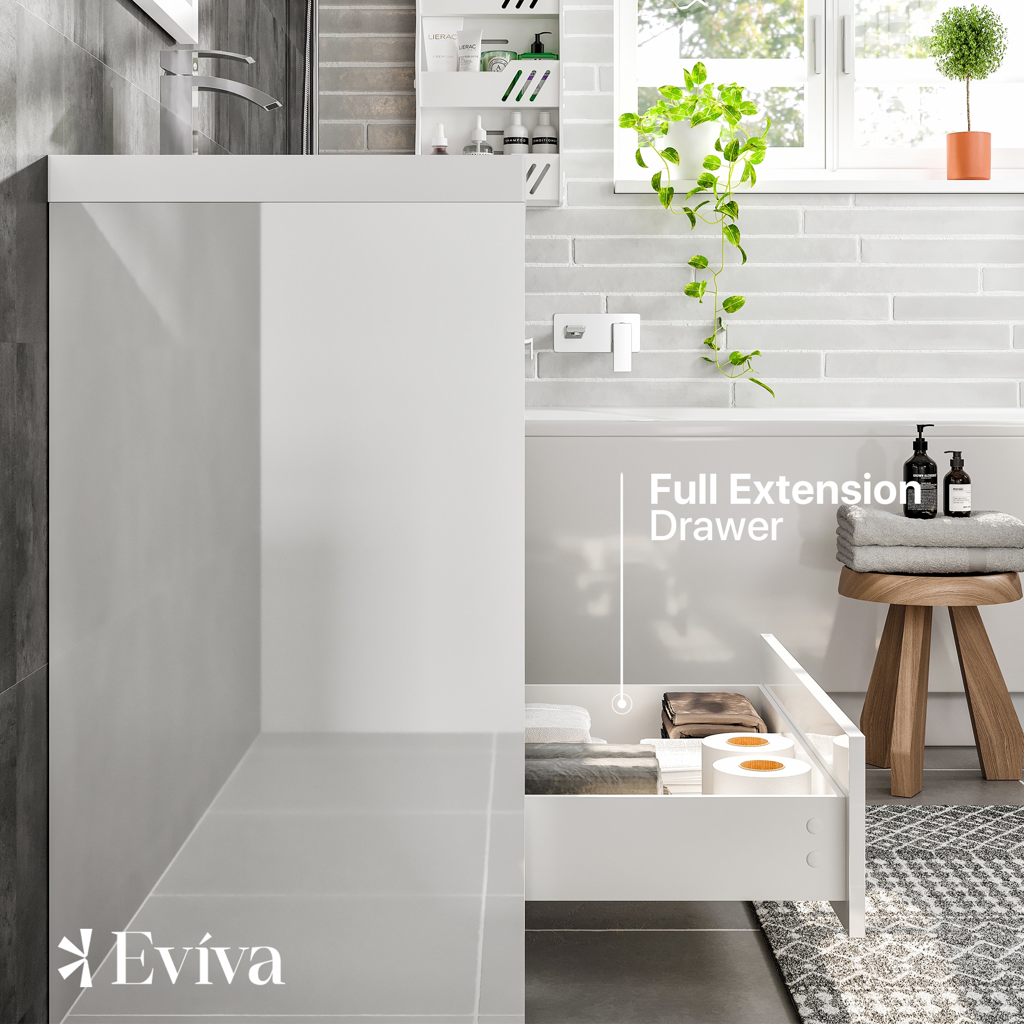Eviva EVVN600-8-24WH Bath-Vanity-Combo - View #5