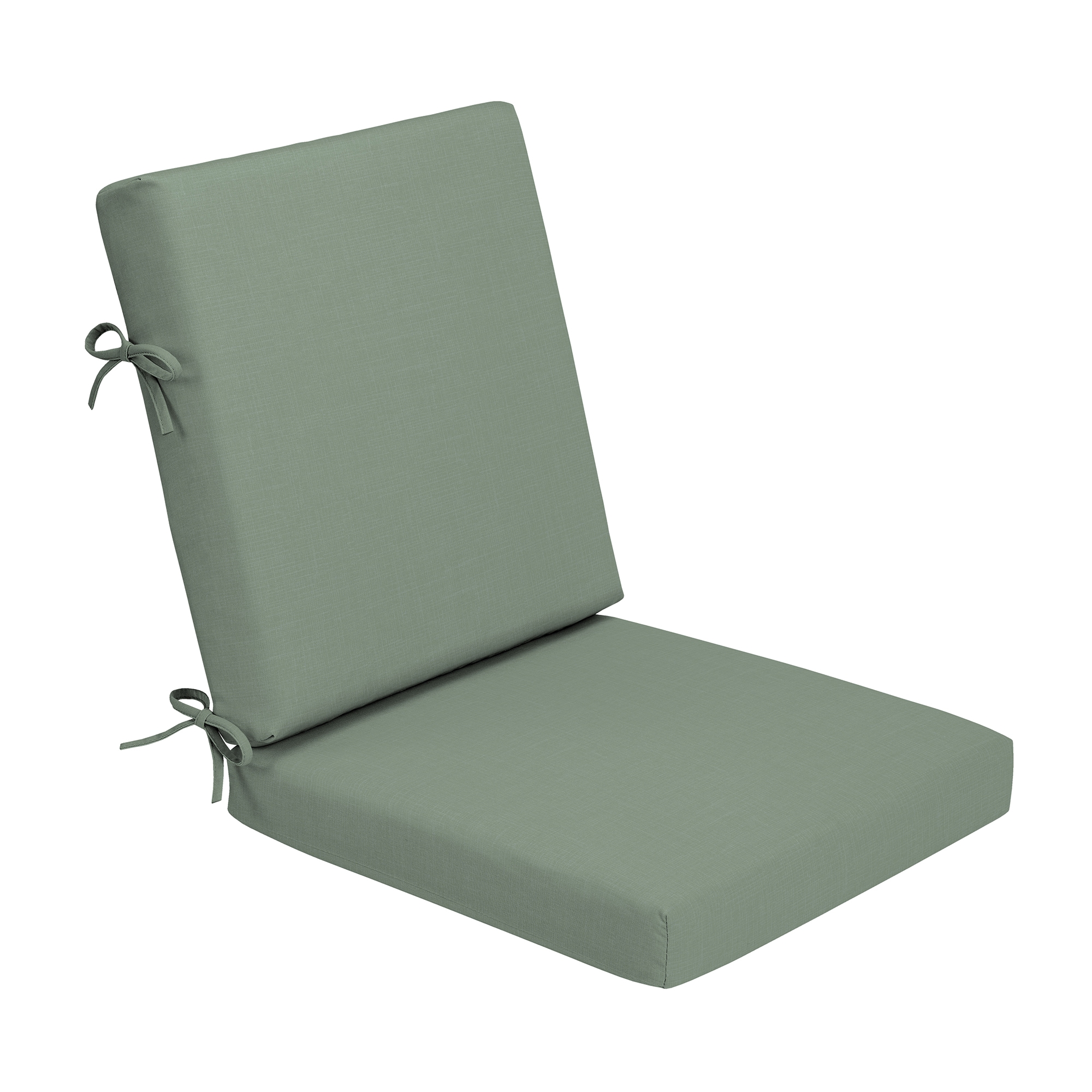 ARDEN ZR0FF81A-DKZ1 20-in x 20-in Sage Green Texture Patio chair cushion
