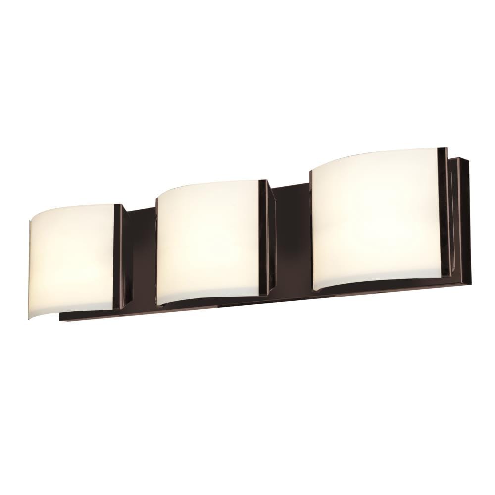 Access Lighting 62293LEDD-BRZ/OPL Nitro2 3.75-in 3-Light Bronze Transitional Vanity Light