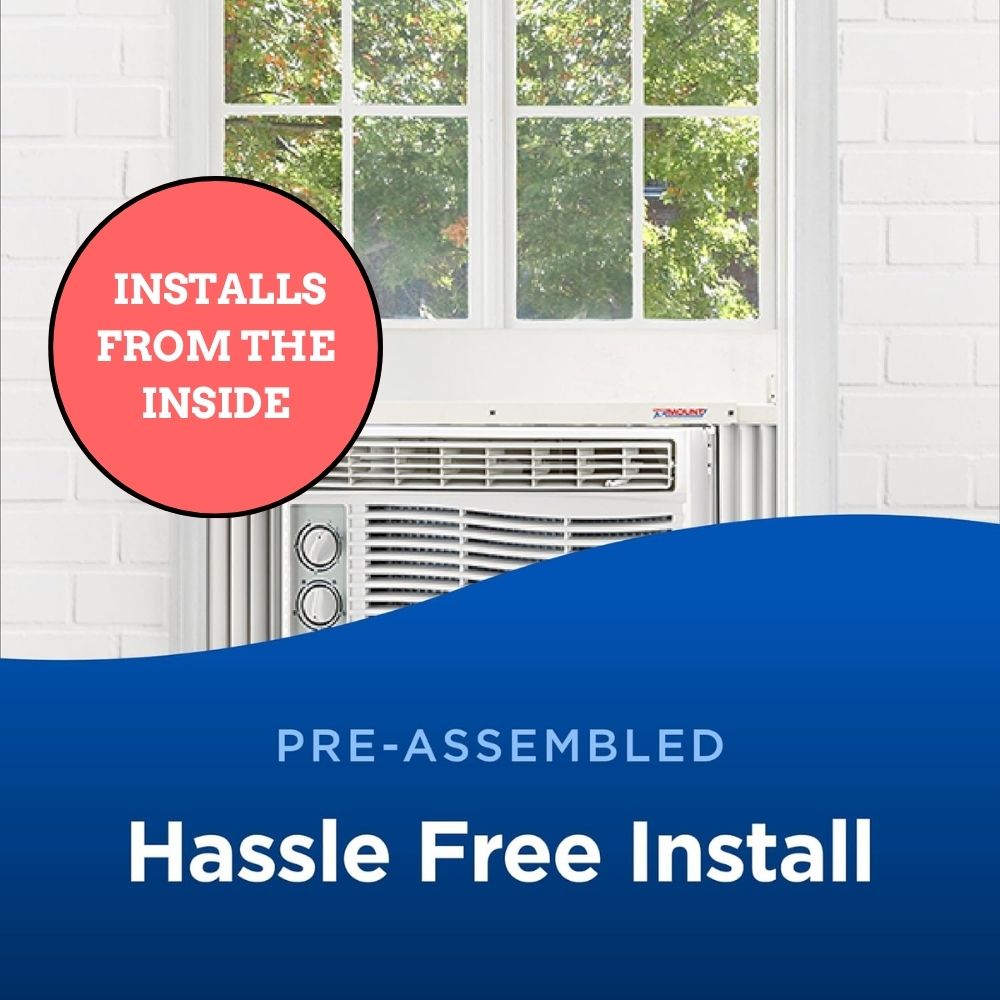 Magic AC Mount White Steel Window Support Bracket