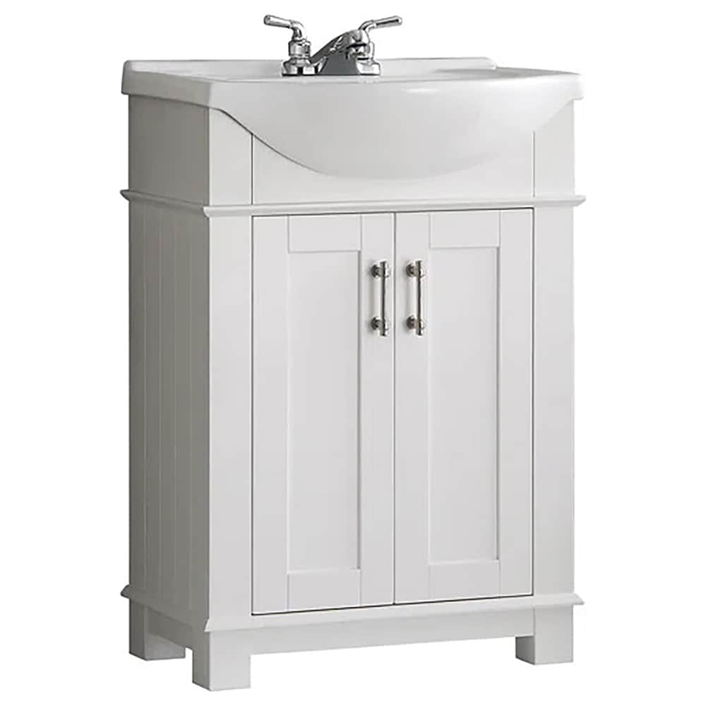Hartford 24" White Ceramic Top Freestanding Vanity
