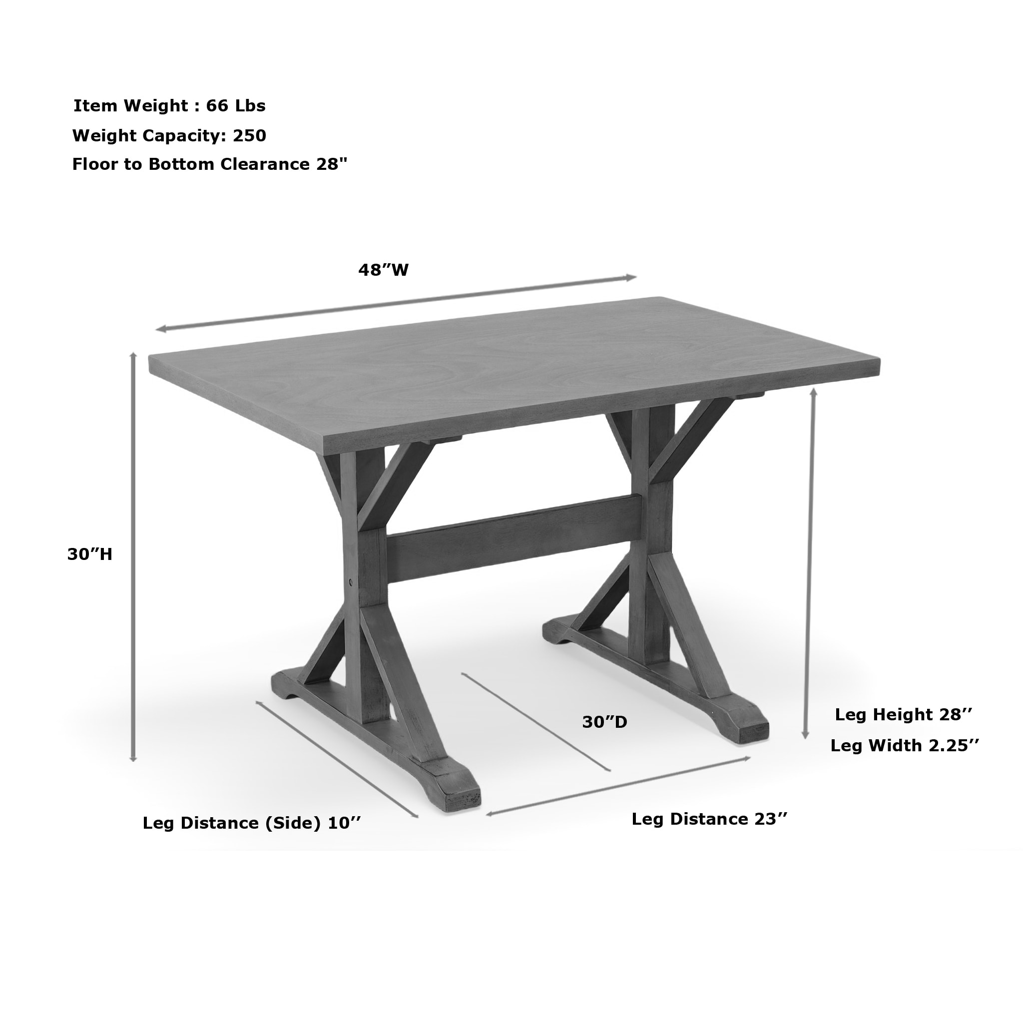 Carolina Cottage T4830-WG Dining-Tables - View #9