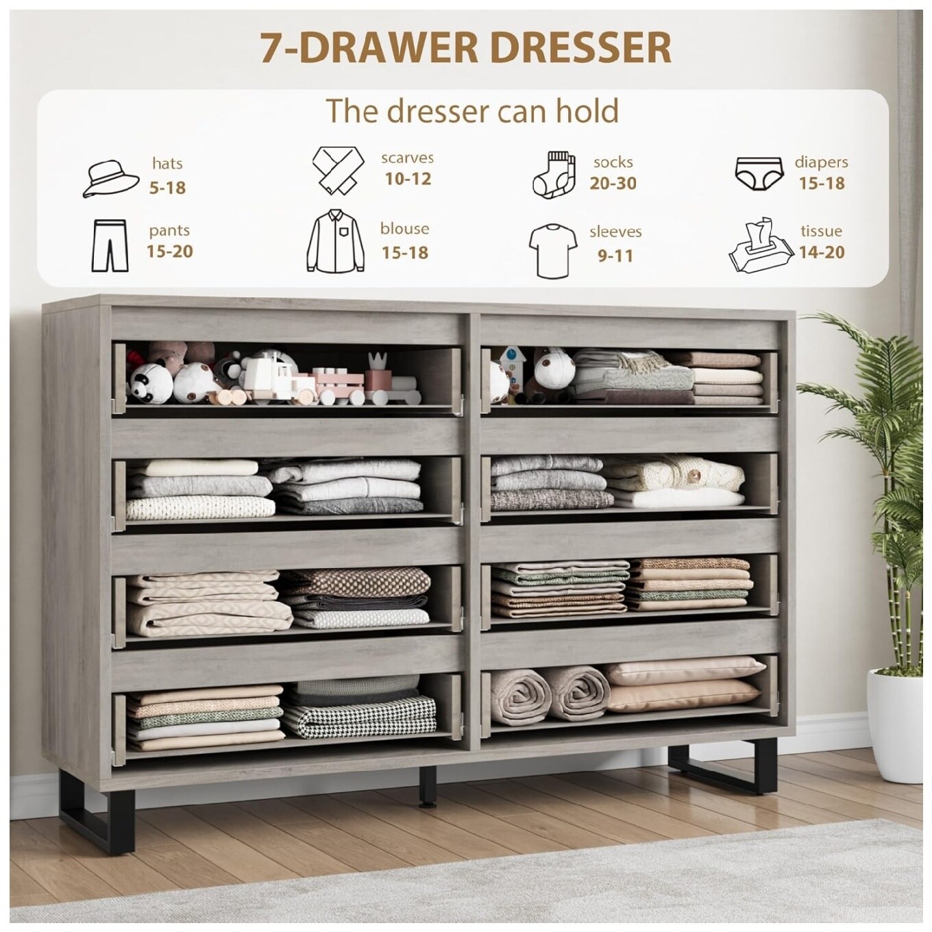 Garvee ZQ-PHK-33XKO7IU Storage-Drawers - View #4