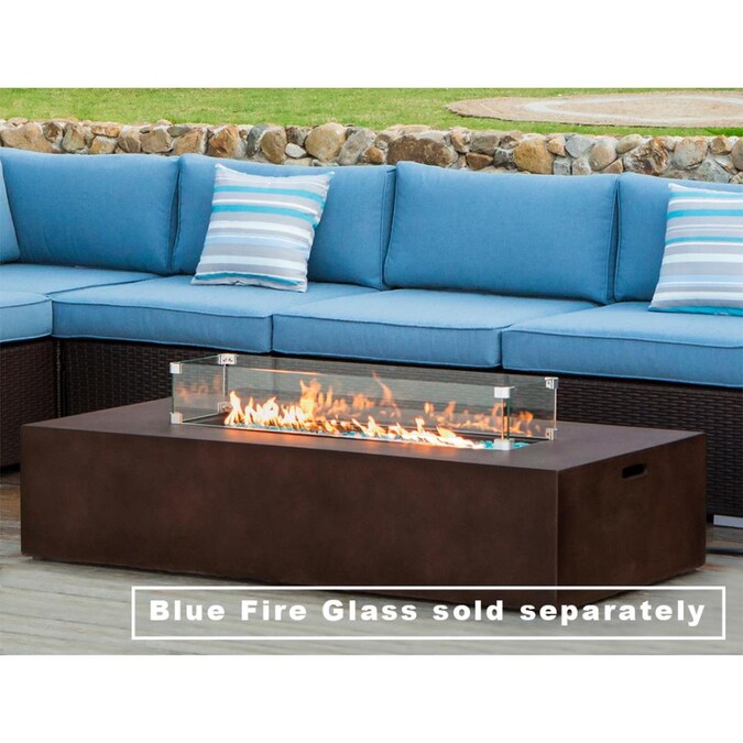 Gas Fire Pits Department At, Living Accents 28in Gas Fire Pit Steel