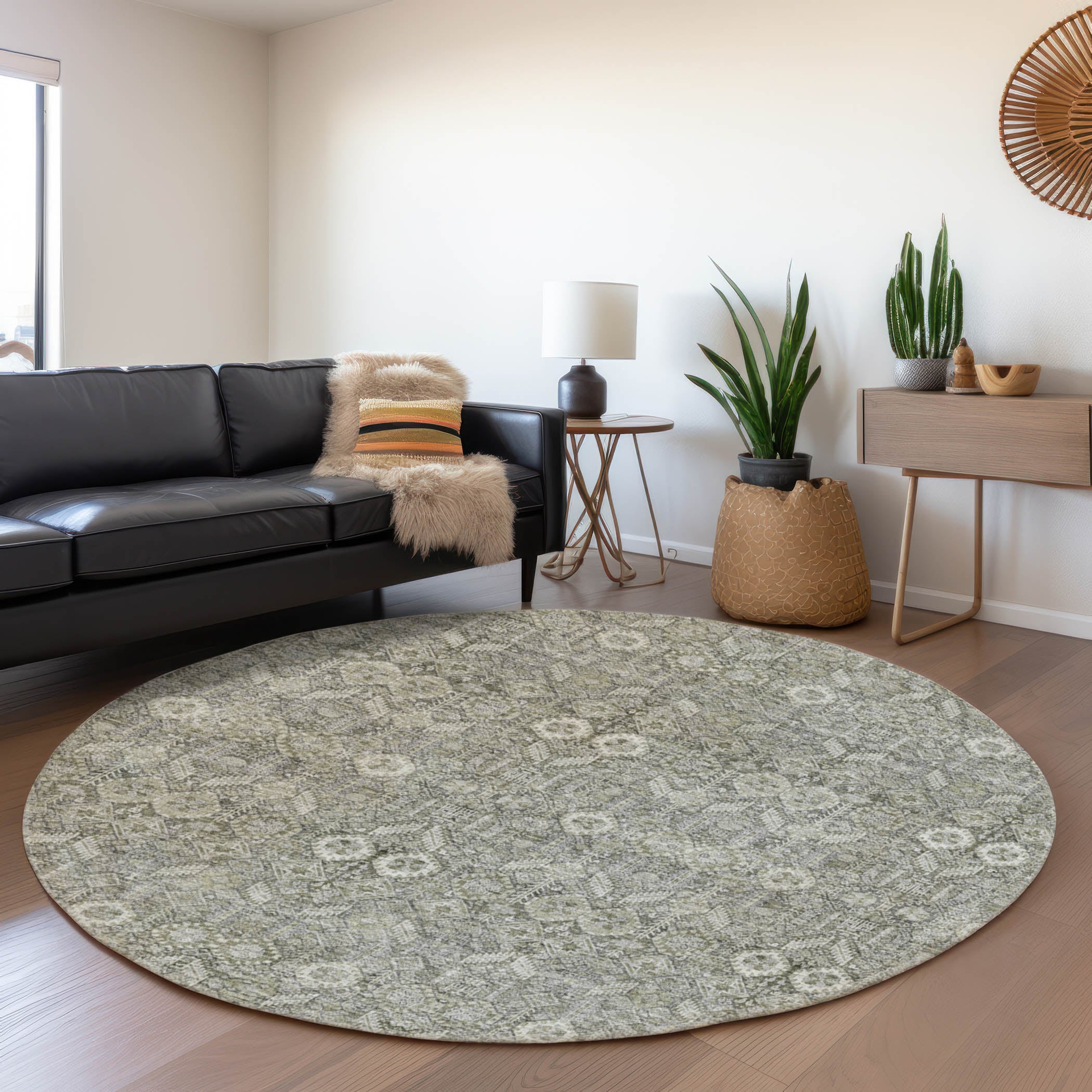 Addison Rugs AMF559GY10X14 Mayfield AMF559GY 10 x 14 (ft) Loomed Polyester Gray Rectangular Indoor Geometric Machine washable Area rug
