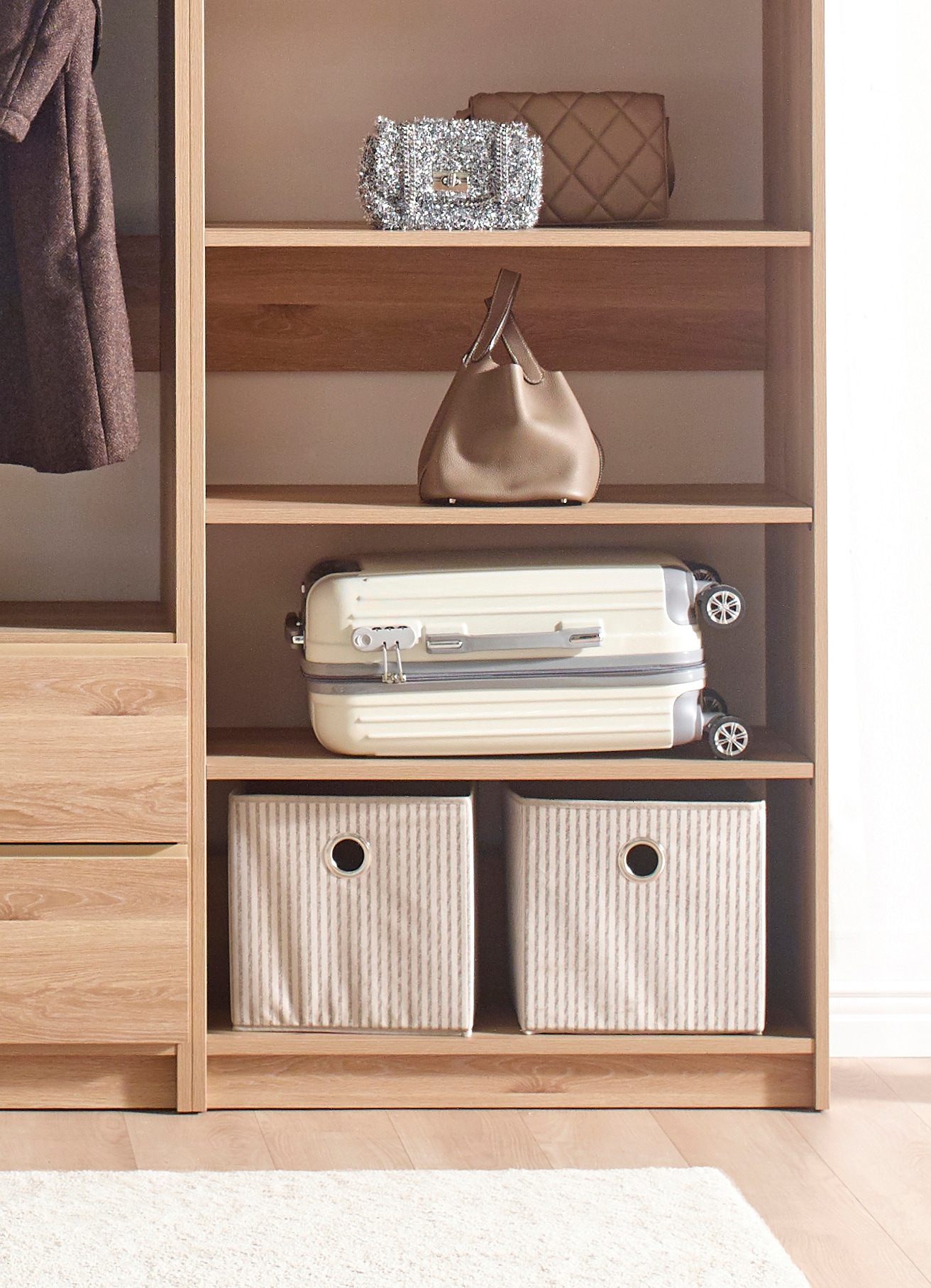 Klair Living PROSPER-BCE OAK Wood-Closet-Kits - View #7