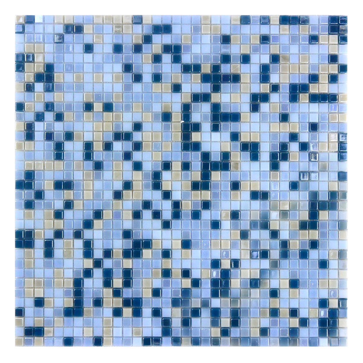Galaxy Iridescent Blue Glass Mosaic Tile for Kitchen and Bathroom