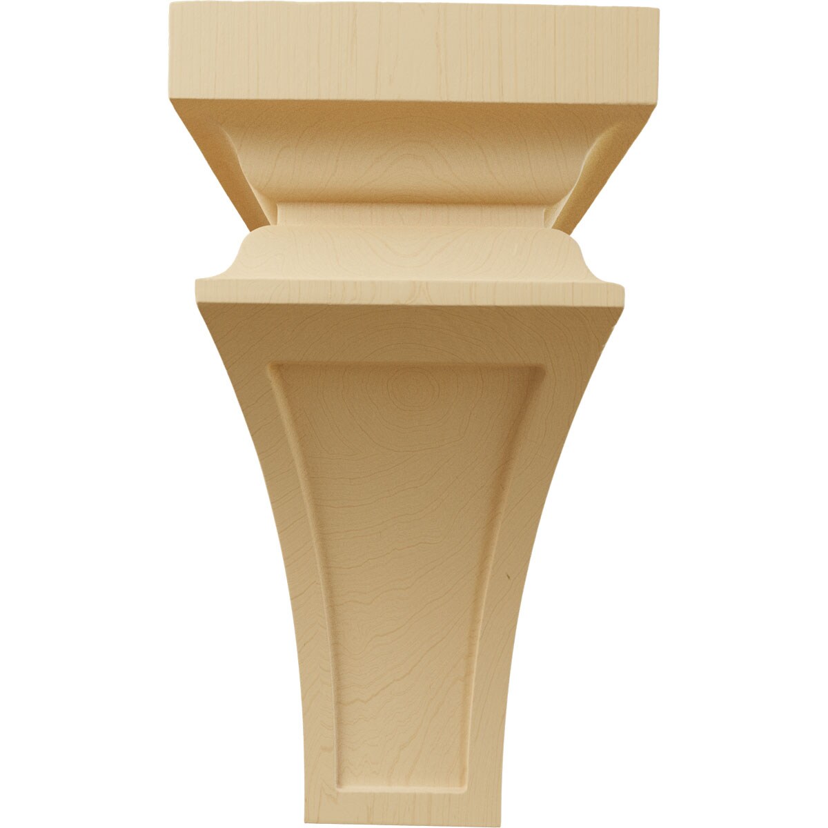 Alder Hand-Carved Jumbo Wood Corbel, 14" x 7"