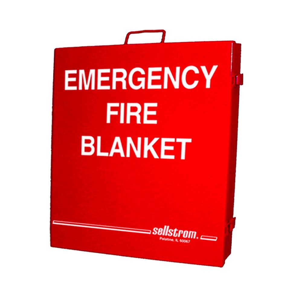Commercial/Residential Fire Blanket in Black | - Sellstrom S97466