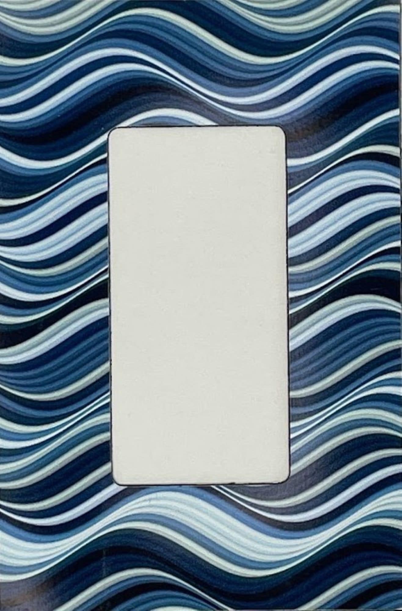 Switch Ups 423966 Insert 1 -Gang Jumbo Size Magnetic Blue Sea Polyresin Indoor Decorator Wall Plate