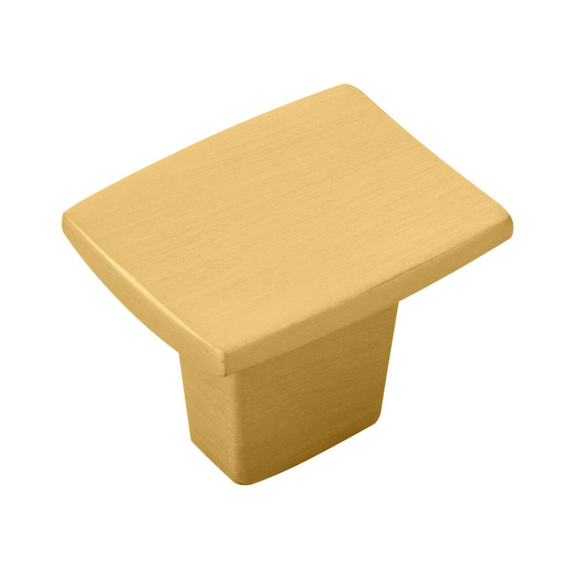 Belwith Keeler B076146-BGB Channel Brushed Golden Brass Rectangular Contemporary Cabinet Knob