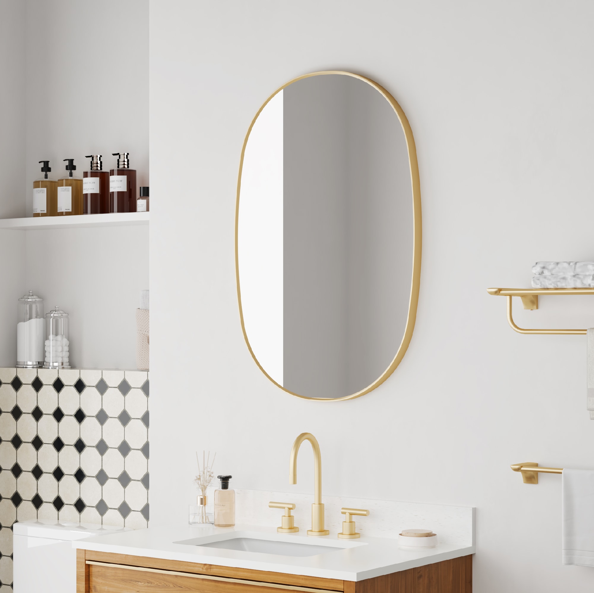 WELLFOR F3MR2436BG Framed-Bath-Mirrors - View #2