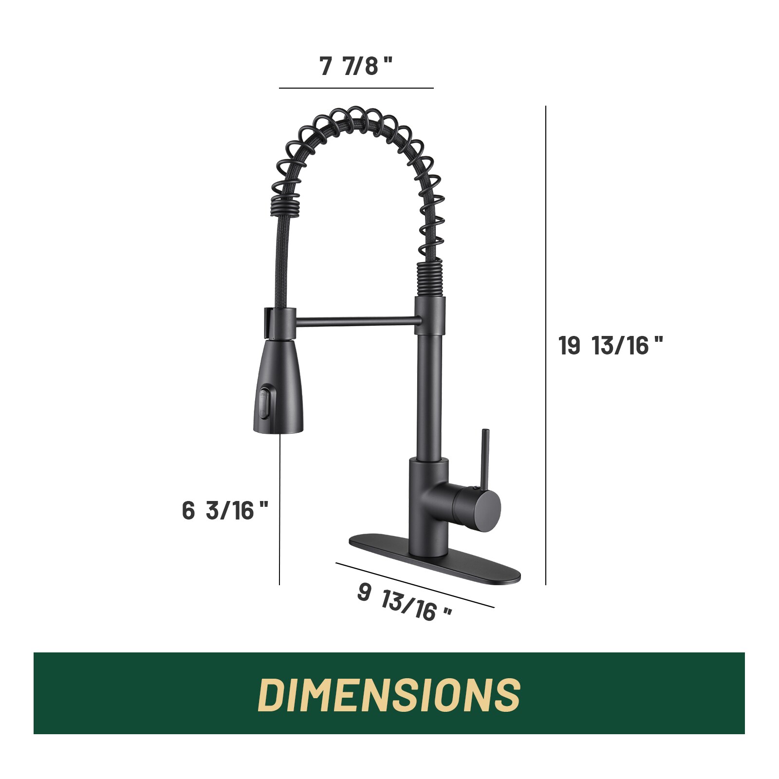Matte Black Touchless High-Arc Kitchen Faucet with Pull-Out Spray