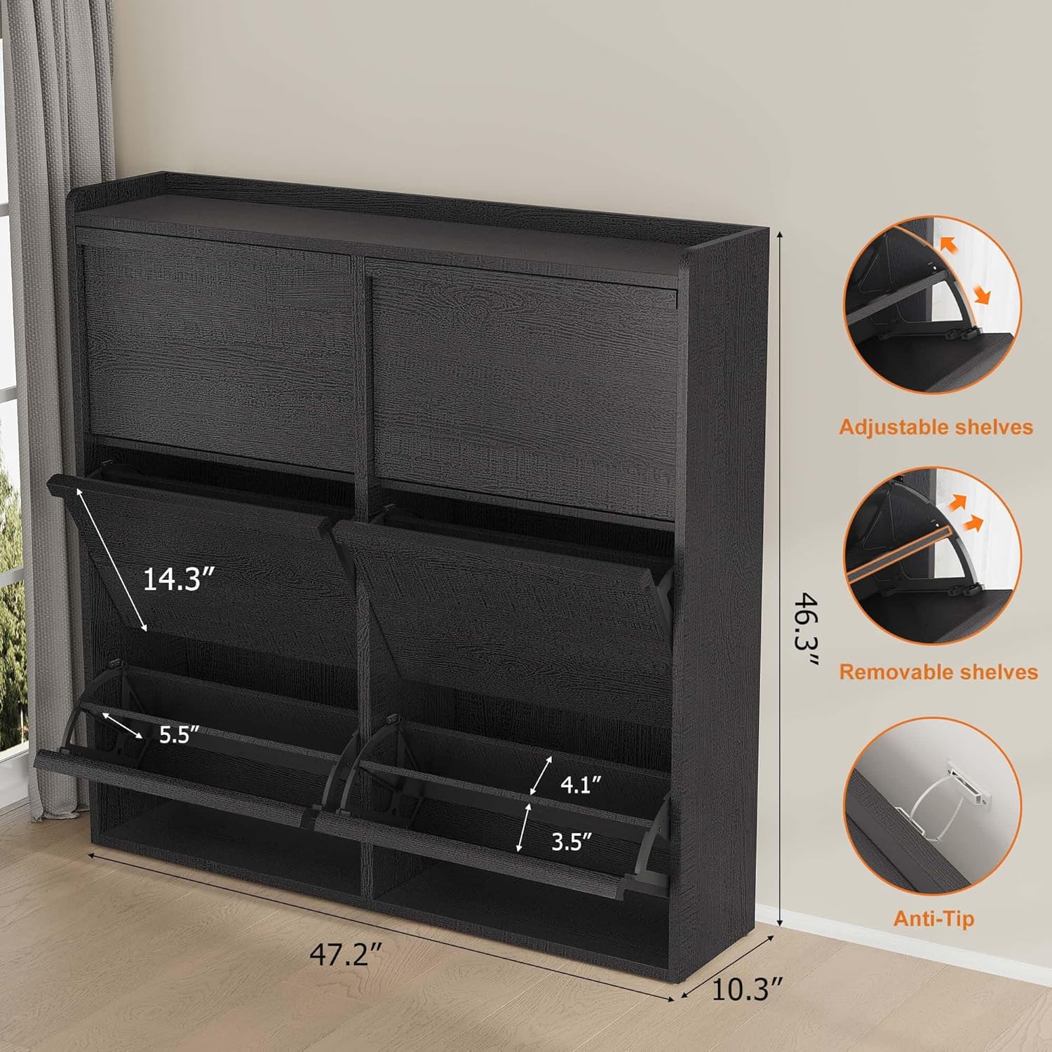 Garvee HF-PHO-15G0TW91 Shoe-Racks - View #2
