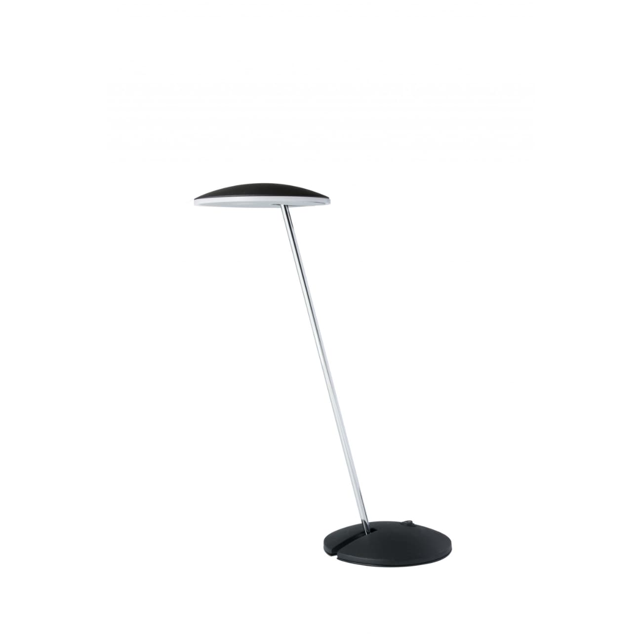 OttLite 26.875-in Black Touch Swing-Arm Desk Lamp with Plastic