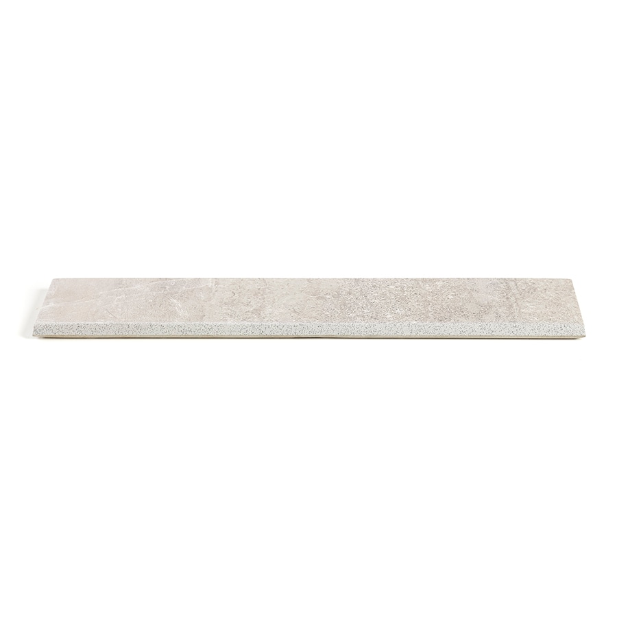 Style Selections Skyros Gray Porcelain Bullnose Tile (3-in x 12-in)