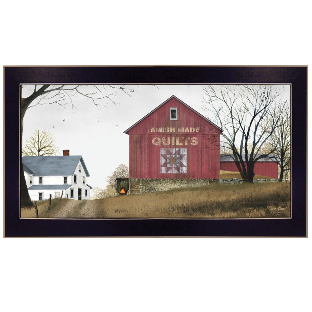 Trendy Decor 4U BJ191-712 Black Wood Framed 18-in H x 32-in W Vintage/Retro Paper Print