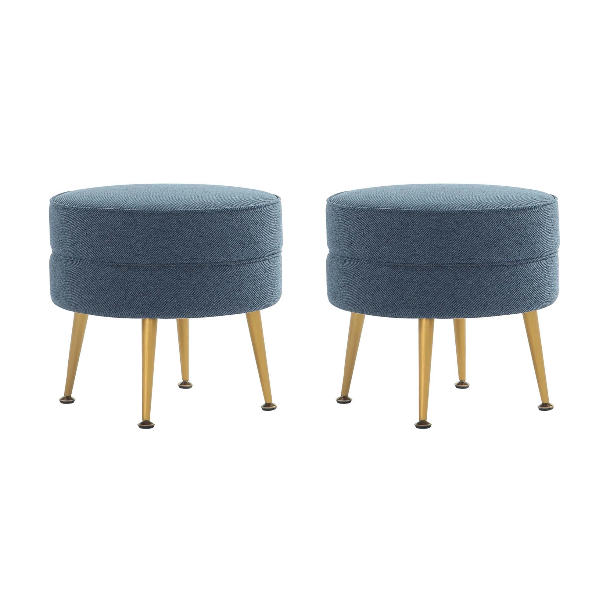 Manhattan Comfort 2-OT003-BL Indoor-Ottomans - View #2