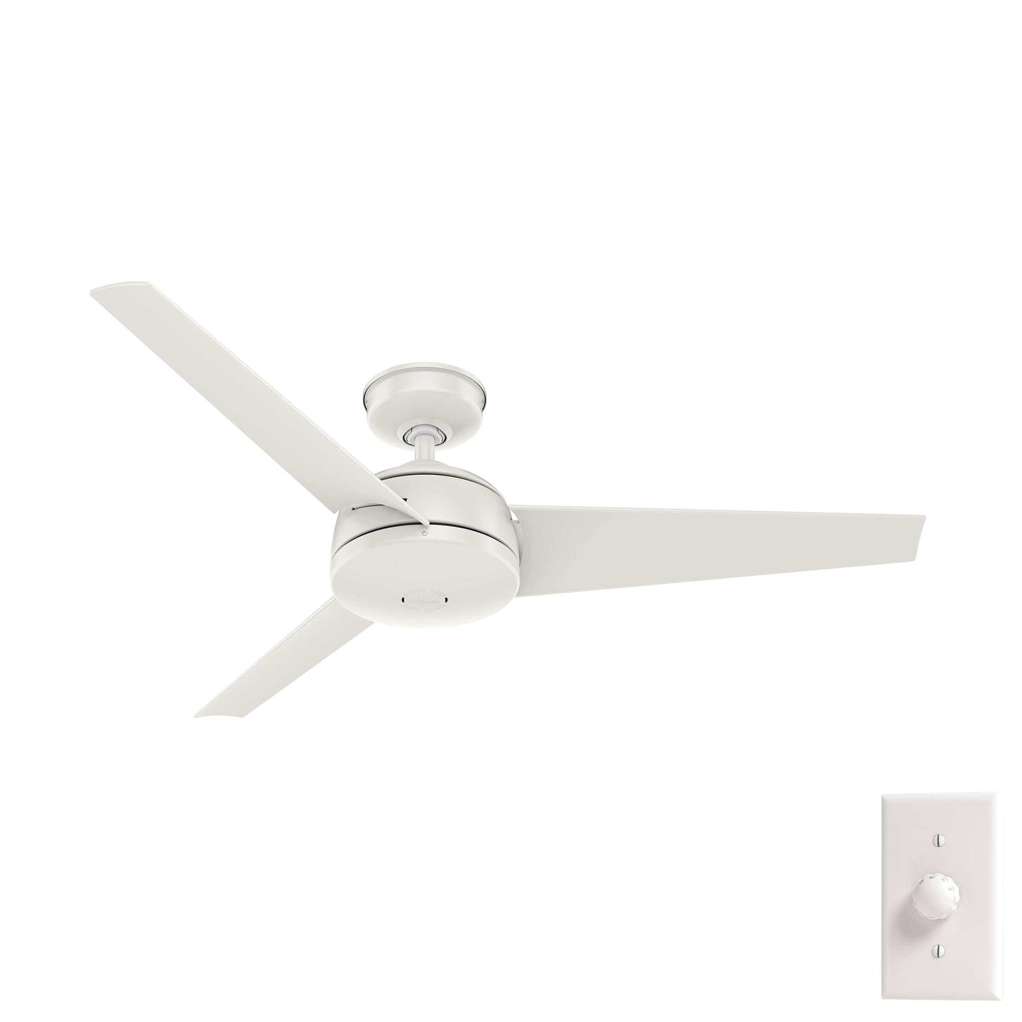 Ceiling fan black with pull switch 3-light - Mistral Vidro